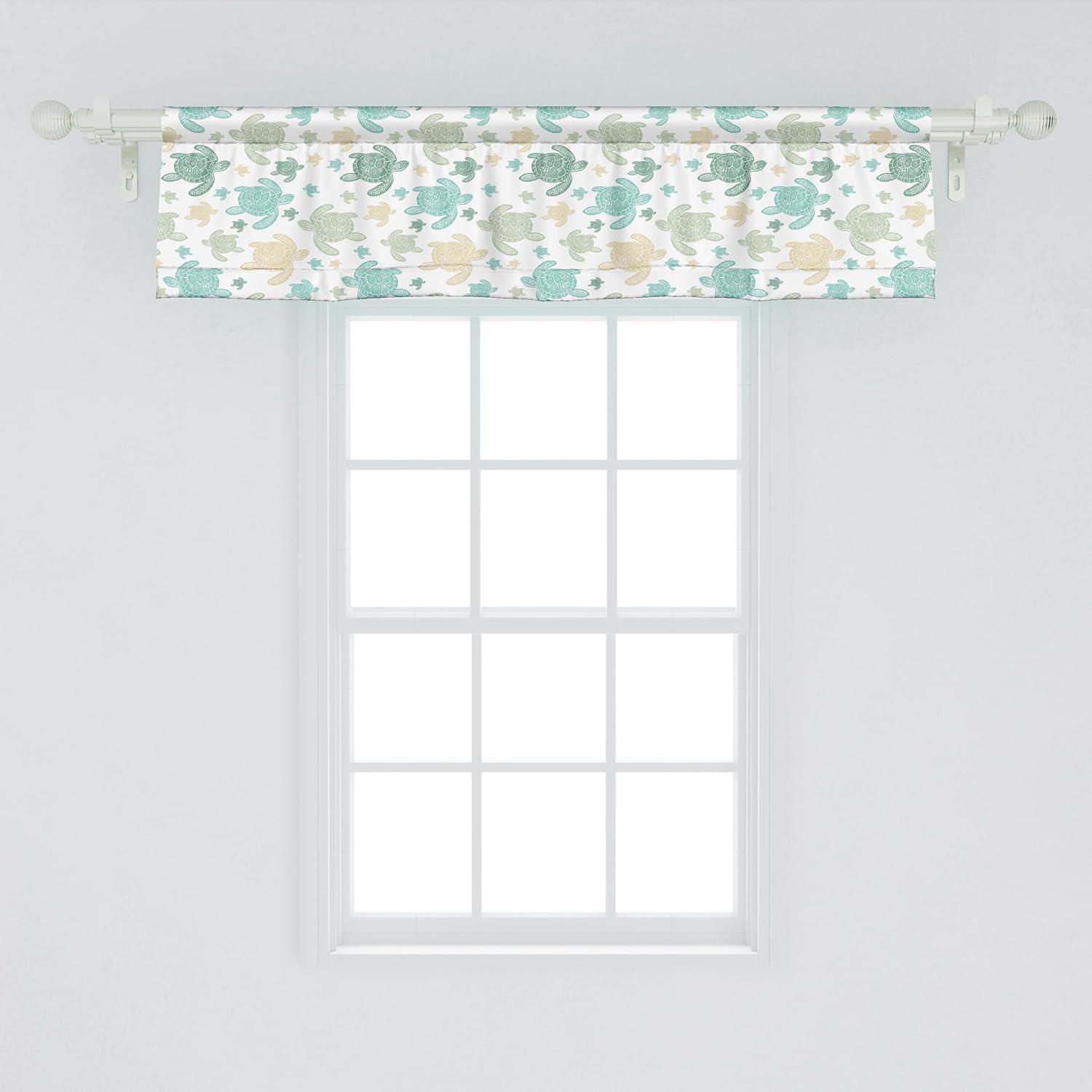 imageAmbesonne Lemons Window Valance Continuous Citrus Fruits Leaves Refreshing Cartoon Pattern Curtain Valance for Kitchen Bedroom Decor with Rod Pocket 54 X 18 Lime Green Earth YellowSeafoam and Grey Yellow