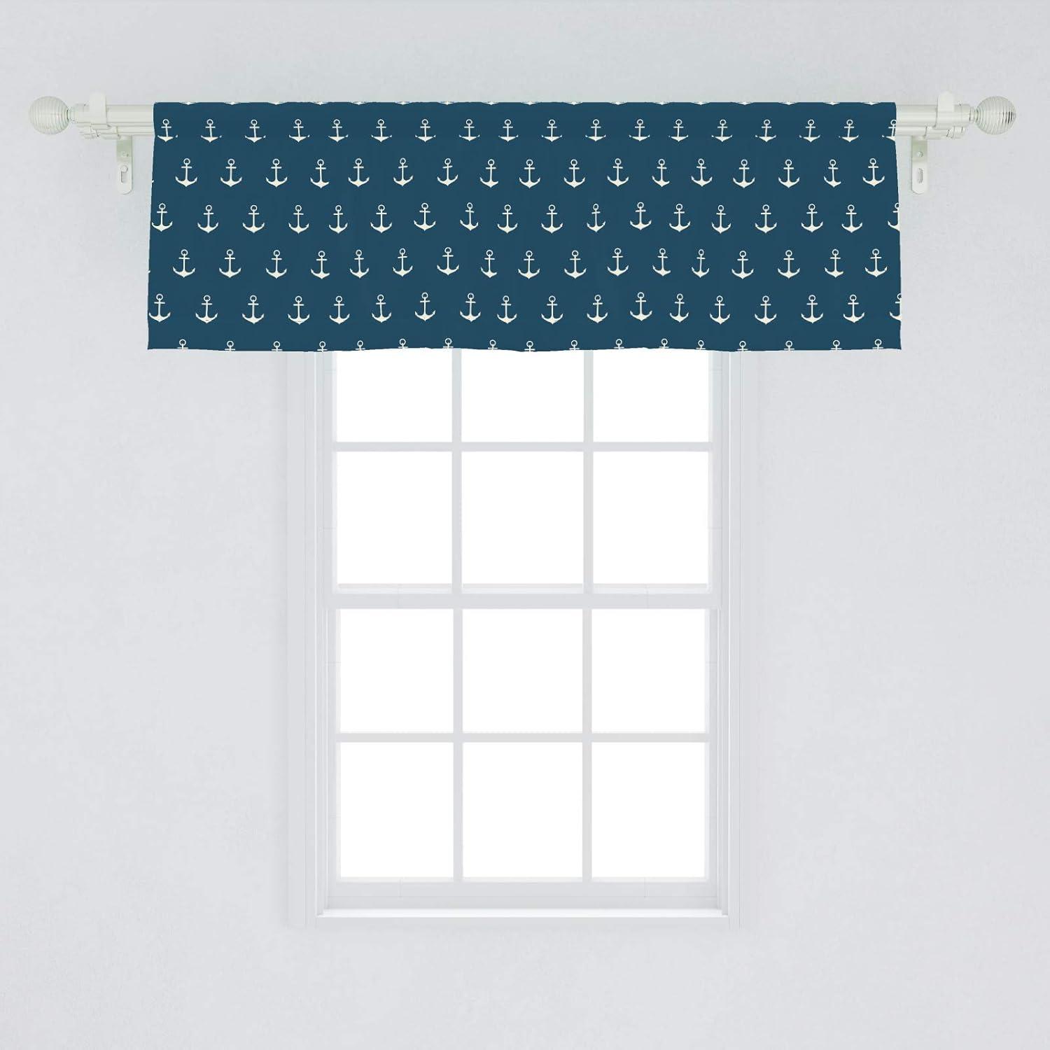 imageAmbesonne Lemons Window Valance Continuous Citrus Fruits Leaves Refreshing Cartoon Pattern Curtain Valance for Kitchen Bedroom Decor with Rod Pocket 54 X 18 Lime Green Earth YellowBlue White