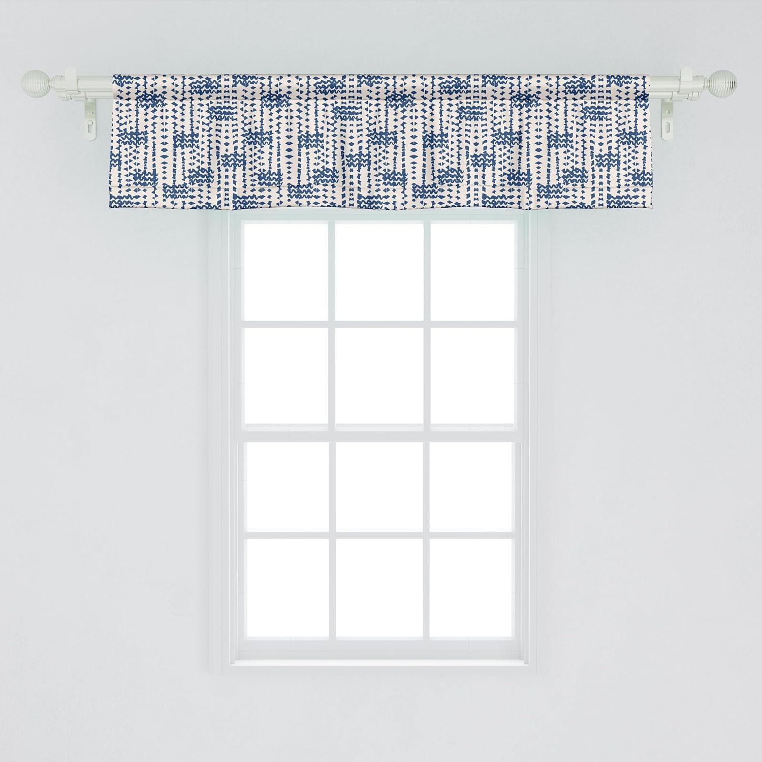 imageAmbesonne Lemons Window Valance Continuous Citrus Fruits Leaves Refreshing Cartoon Pattern Curtain Valance for Kitchen Bedroom Decor with Rod Pocket 54 X 18 Lime Green Earth YellowNavy Blue and Cream