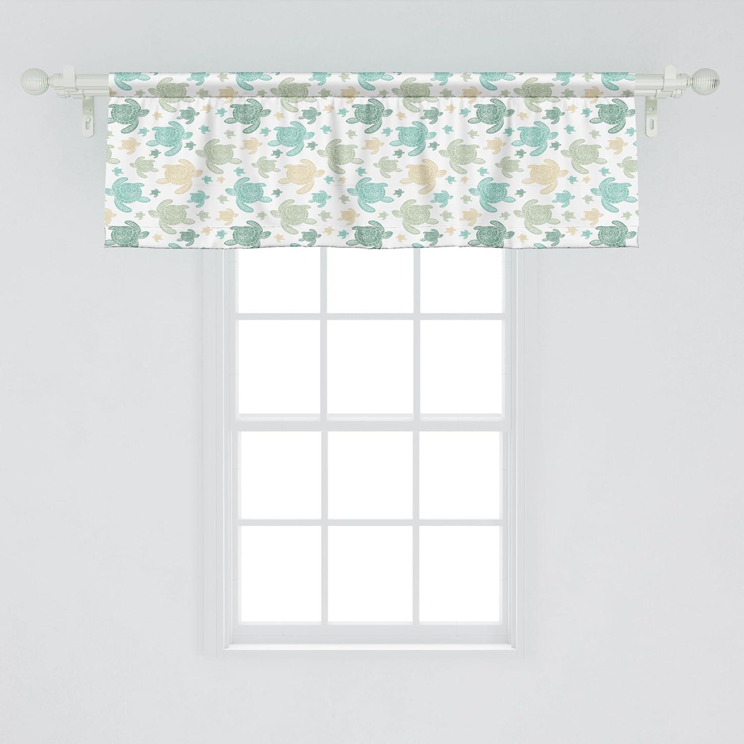 imageAmbesonne Lemons Window Valance Continuous Citrus Fruits Leaves Refreshing Cartoon Pattern Curtain Valance for Kitchen Bedroom Decor with Rod Pocket 54 X 18 Lime Green Earth YellowSeafoam and Grey Yellow