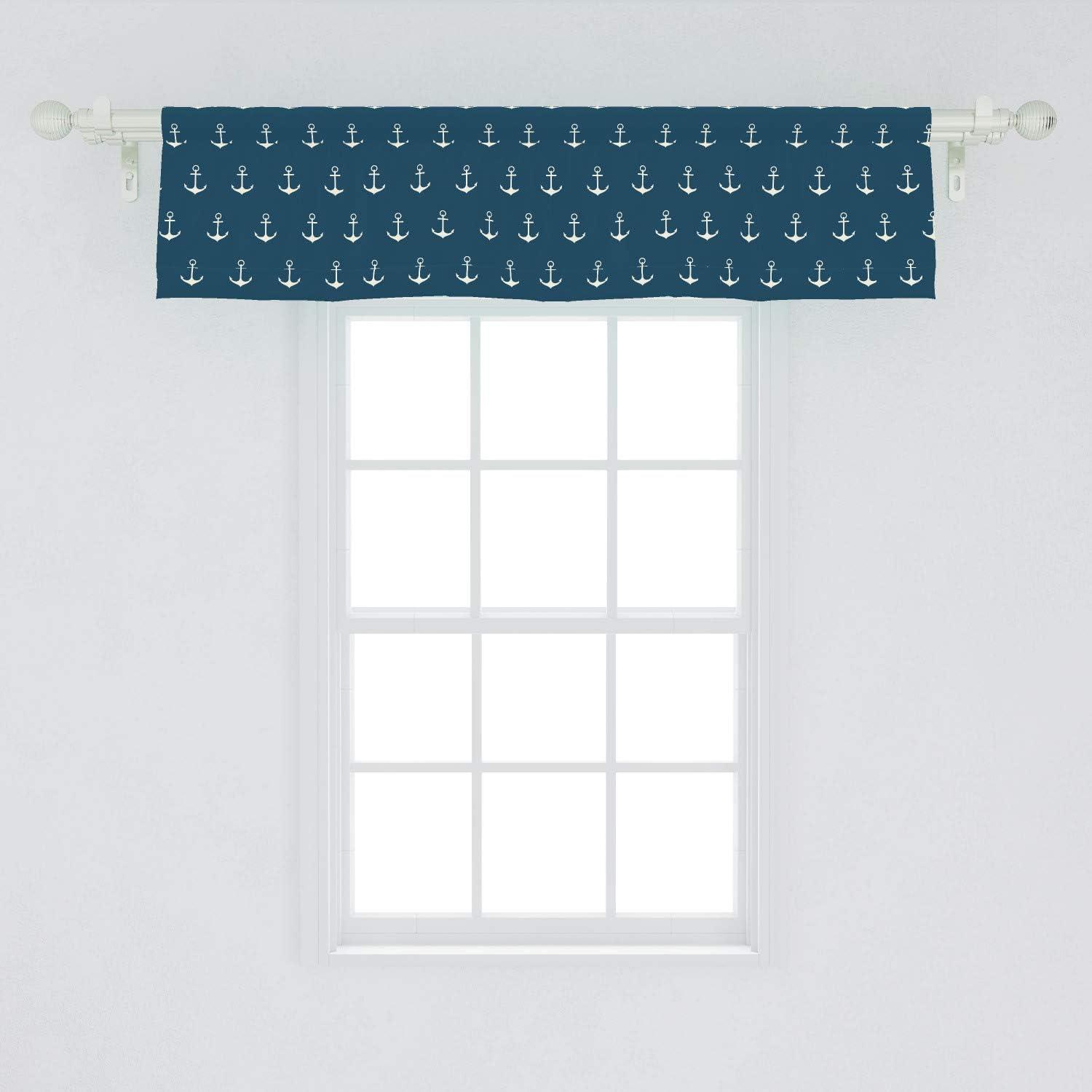 imageAmbesonne Lemons Window Valance Continuous Citrus Fruits Leaves Refreshing Cartoon Pattern Curtain Valance for Kitchen Bedroom Decor with Rod Pocket 54 X 18 Lime Green Earth YellowBlue White