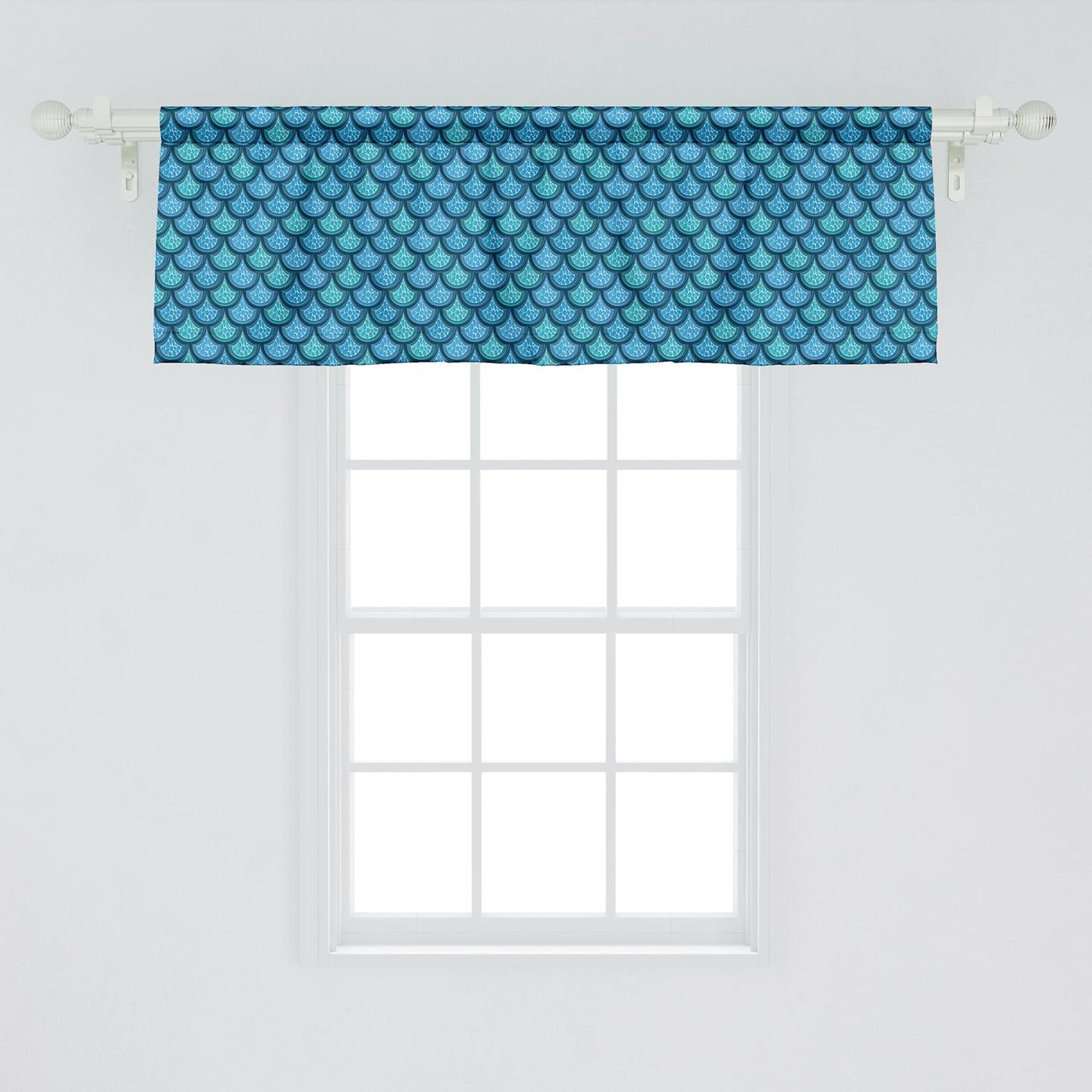 imageAmbesonne Lemons Window Valance Continuous Citrus Fruits Leaves Refreshing Cartoon Pattern Curtain Valance for Kitchen Bedroom Decor with Rod Pocket 54 X 18 Lime Green Earth YellowBlue and Turquoise