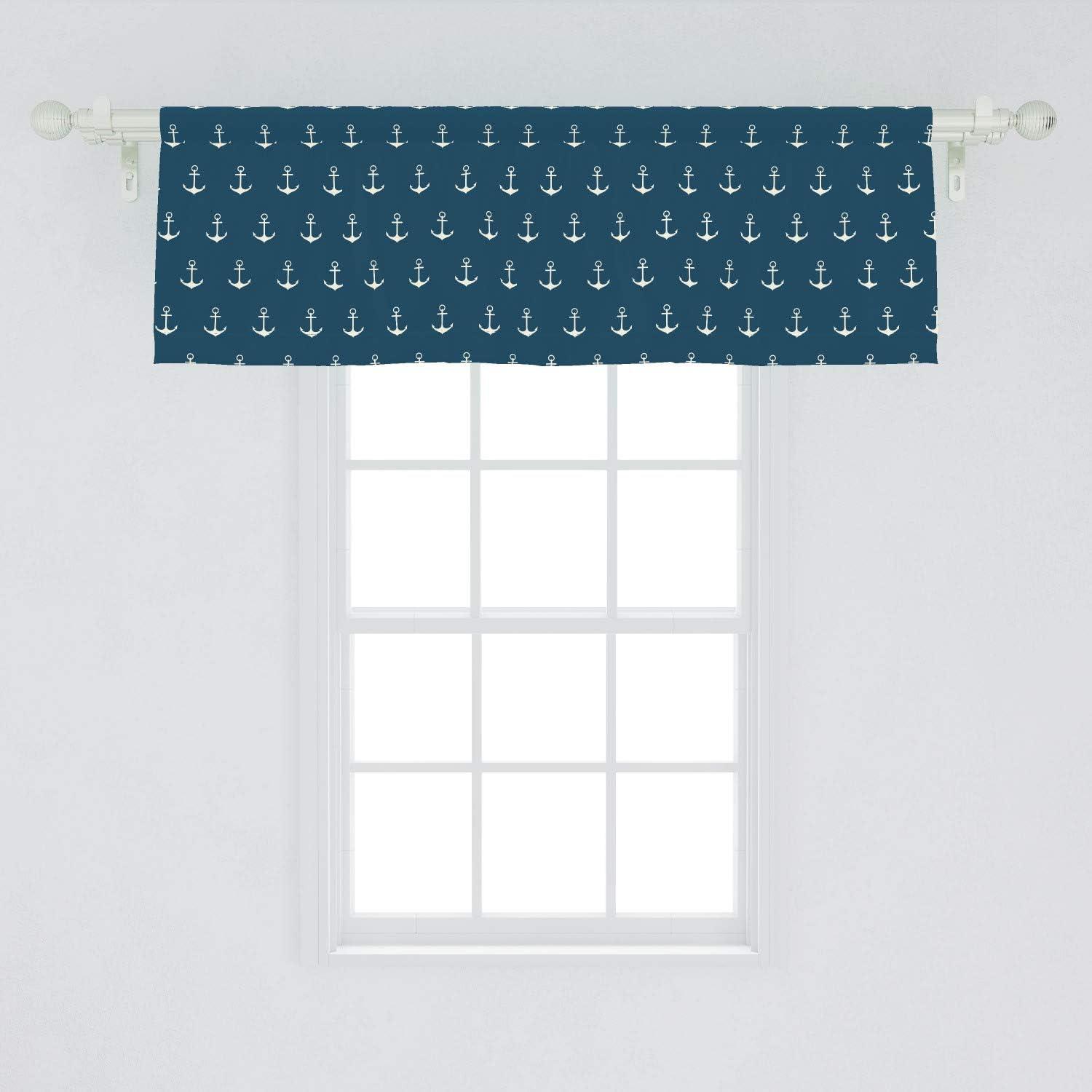 imageAmbesonne Lemons Window Valance Continuous Citrus Fruits Leaves Refreshing Cartoon Pattern Curtain Valance for Kitchen Bedroom Decor with Rod Pocket 54 X 18 Lime Green Earth YellowBlue White