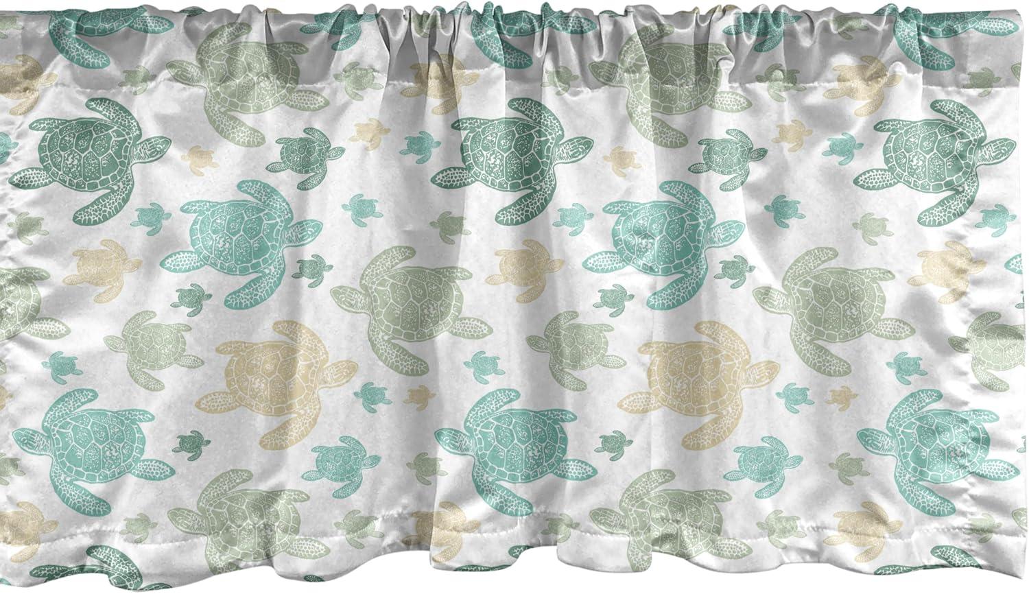 imageAmbesonne Lemons Window Valance Continuous Citrus Fruits Leaves Refreshing Cartoon Pattern Curtain Valance for Kitchen Bedroom Decor with Rod Pocket 54 X 18 Lime Green Earth YellowSeafoam and Grey Yellow