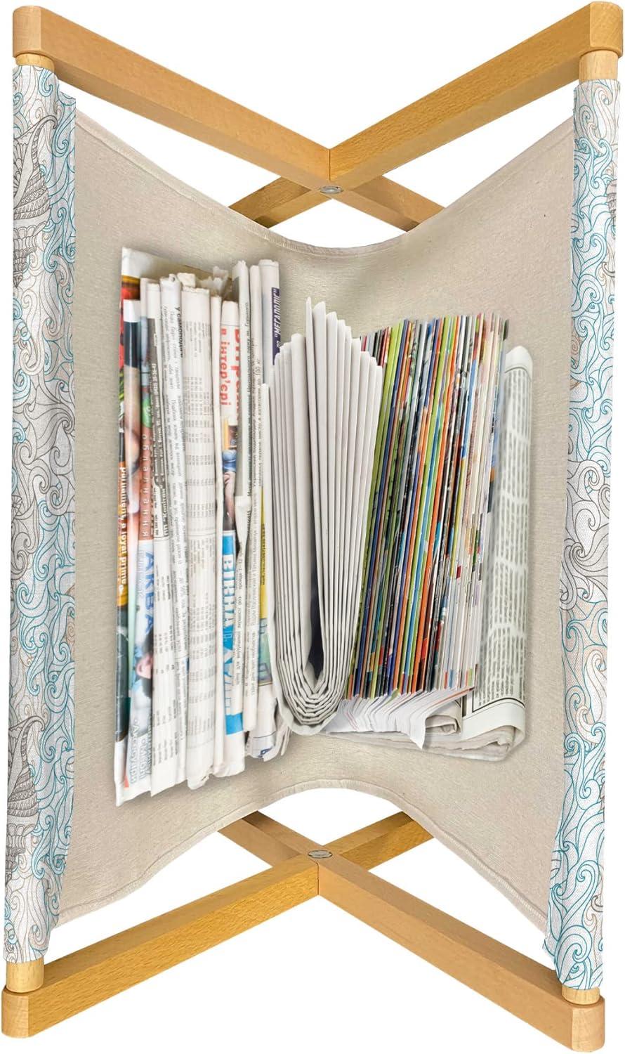 imageAmbesonne Orange Magazine and Book Holder Romantic Valentines Day Bridal Theme Hearts with Swirl Branches Image Floor Rack Decor for Interior of Home amp Office 22 x 19 Dark Brown VermilionTan Turquoise White