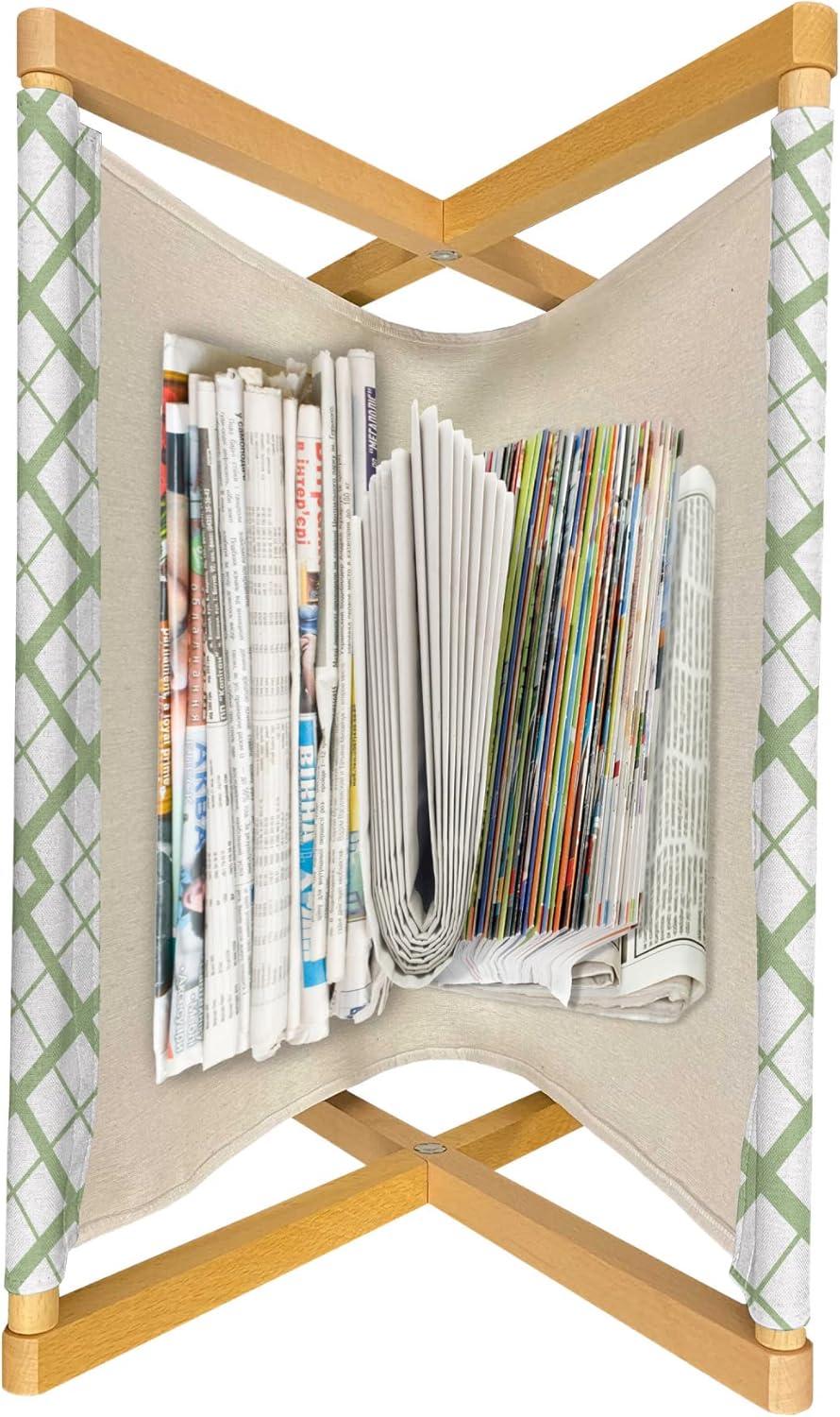 imageAmbesonne Orange Magazine and Book Holder Romantic Valentines Day Bridal Theme Hearts with Swirl Branches Image Floor Rack Decor for Interior of Home amp Office 22 x 19 Dark Brown VermilionPistachio Green White