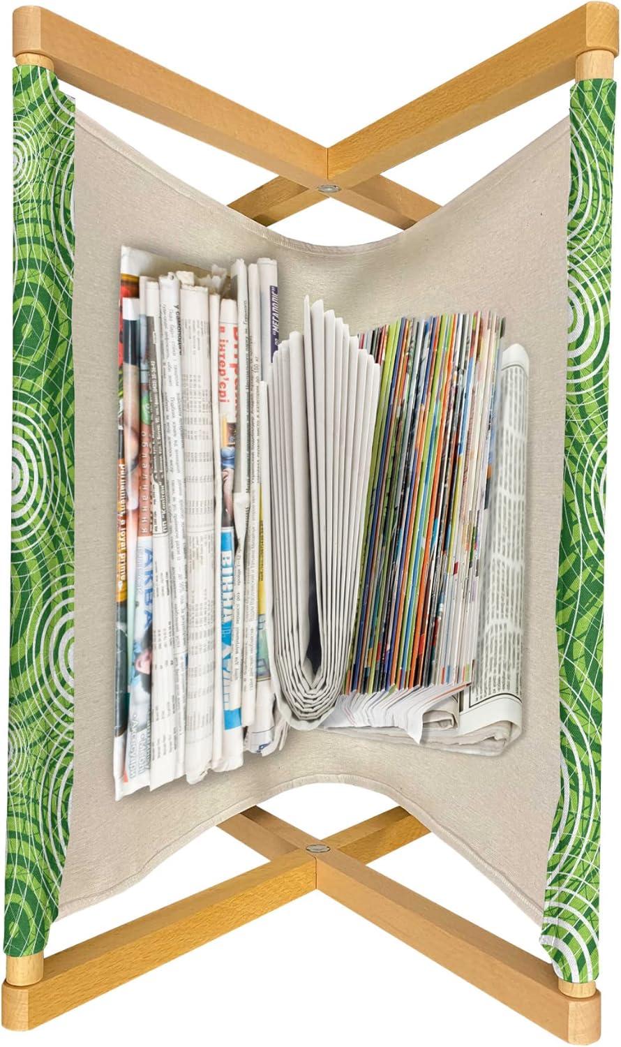 imageAmbesonne Orange Magazine and Book Holder Romantic Valentines Day Bridal Theme Hearts with Swirl Branches Image Floor Rack Decor for Interior of Home amp Office 22 x 19 Dark Brown VermilionHunter Green White