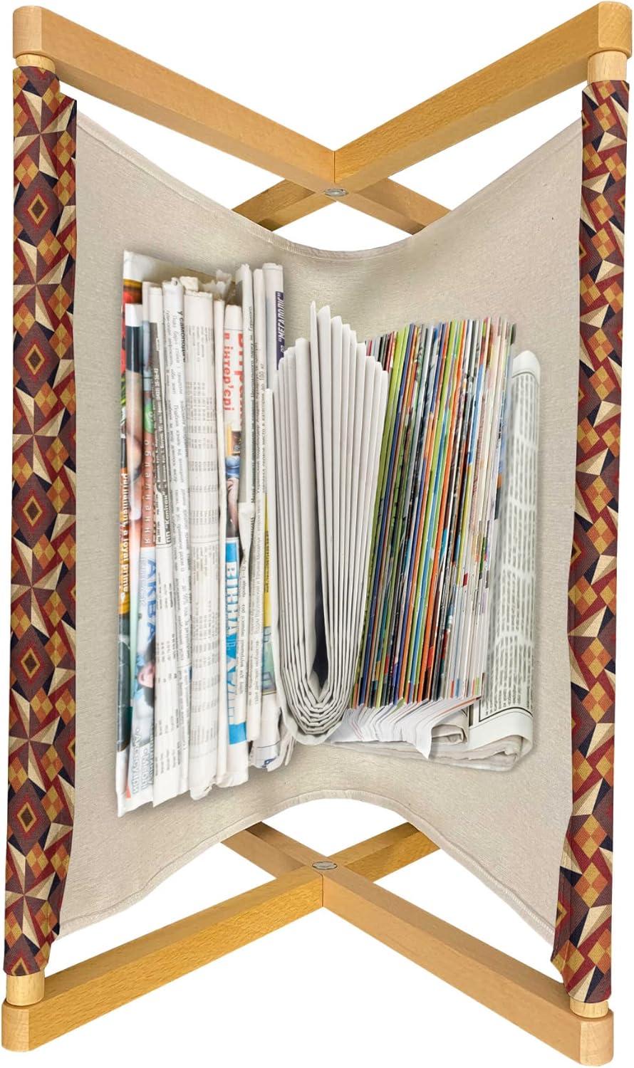 imageAmbesonne Orange Magazine and Book Holder Romantic Valentines Day Bridal Theme Hearts with Swirl Branches Image Floor Rack Decor for Interior of Home amp Office 22 x 19 Dark Brown VermilionDark Orange Burgundy
