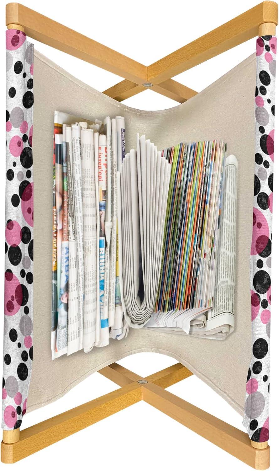 imageAmbesonne Romantic Magazine and Book Holder Flowers Hearts Valentines Celebration Birthday Lovers Twiggy Branches Floor Rack Decor for Interior of Home amp Office 22 x 19 Coral Pale Peach PinkGrey Pink Black