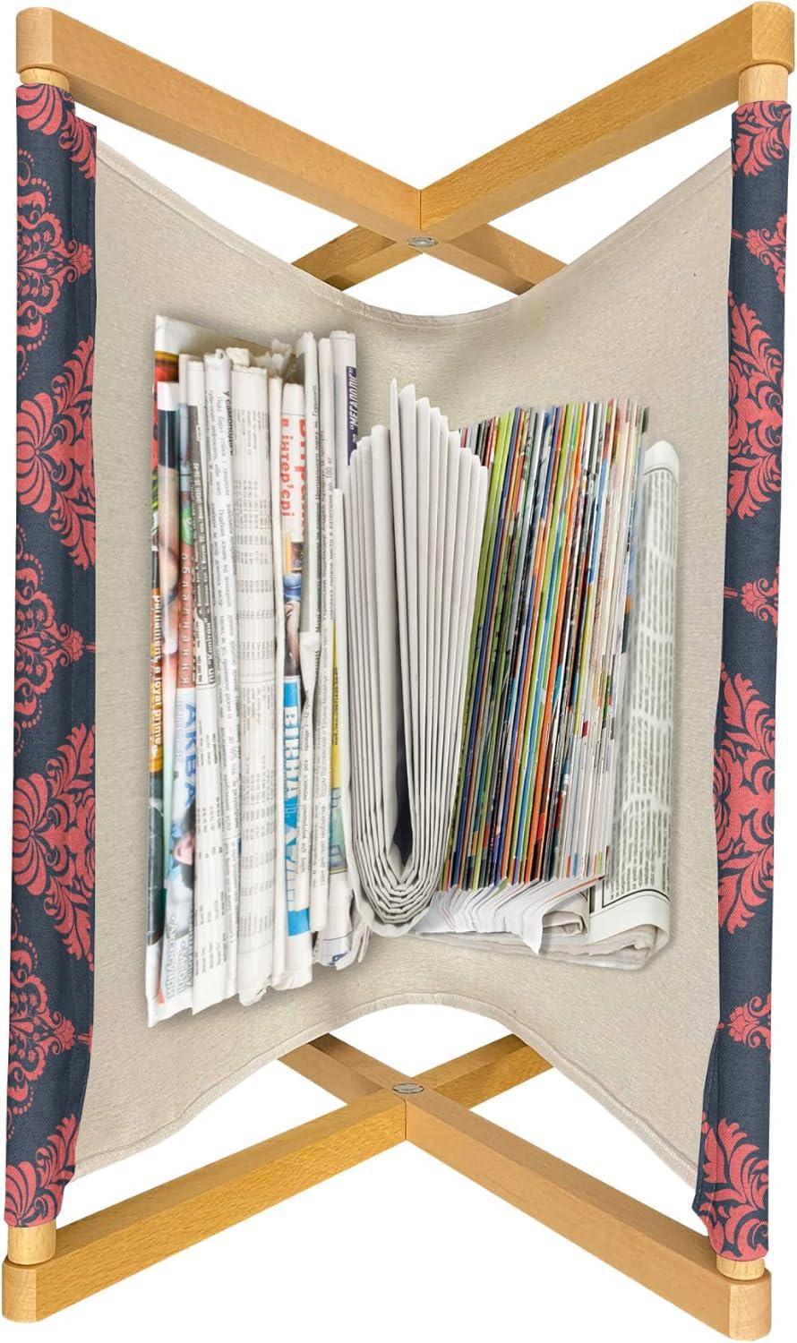 imageAmbesonne Romantic Magazine and Book Holder Flowers Hearts Valentines Celebration Birthday Lovers Twiggy Branches Floor Rack Decor for Interior of Home amp Office 22 x 19 Coral Pale Peach PinkDark Coral Blue Grey