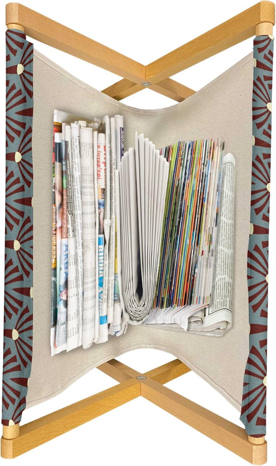 imageAmbesonne Romantic Magazine and Book Holder Flowers Hearts Valentines Celebration Birthday Lovers Twiggy Branches Floor Rack Decor for Interior of Home amp Office 22 x 19 Coral Pale Peach PinkSlate Blue Burgundy