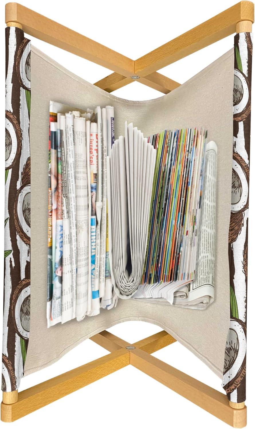 imageAmbesonne Romantic Magazine and Book Holder Flowers Hearts Valentines Celebration Birthday Lovers Twiggy Branches Floor Rack Decor for Interior of Home amp Office 22 x 19 Coral Pale Peach PinkDark Brown Green White