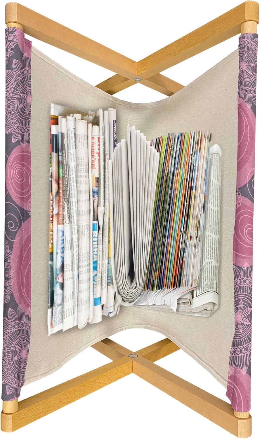 imageAmbesonne Romantic Magazine and Book Holder Flowers Hearts Valentines Celebration Birthday Lovers Twiggy Branches Floor Rack Decor for Interior of Home amp Office 22 x 19 Coral Pale Peach PinkFuchsia Magenta Grey