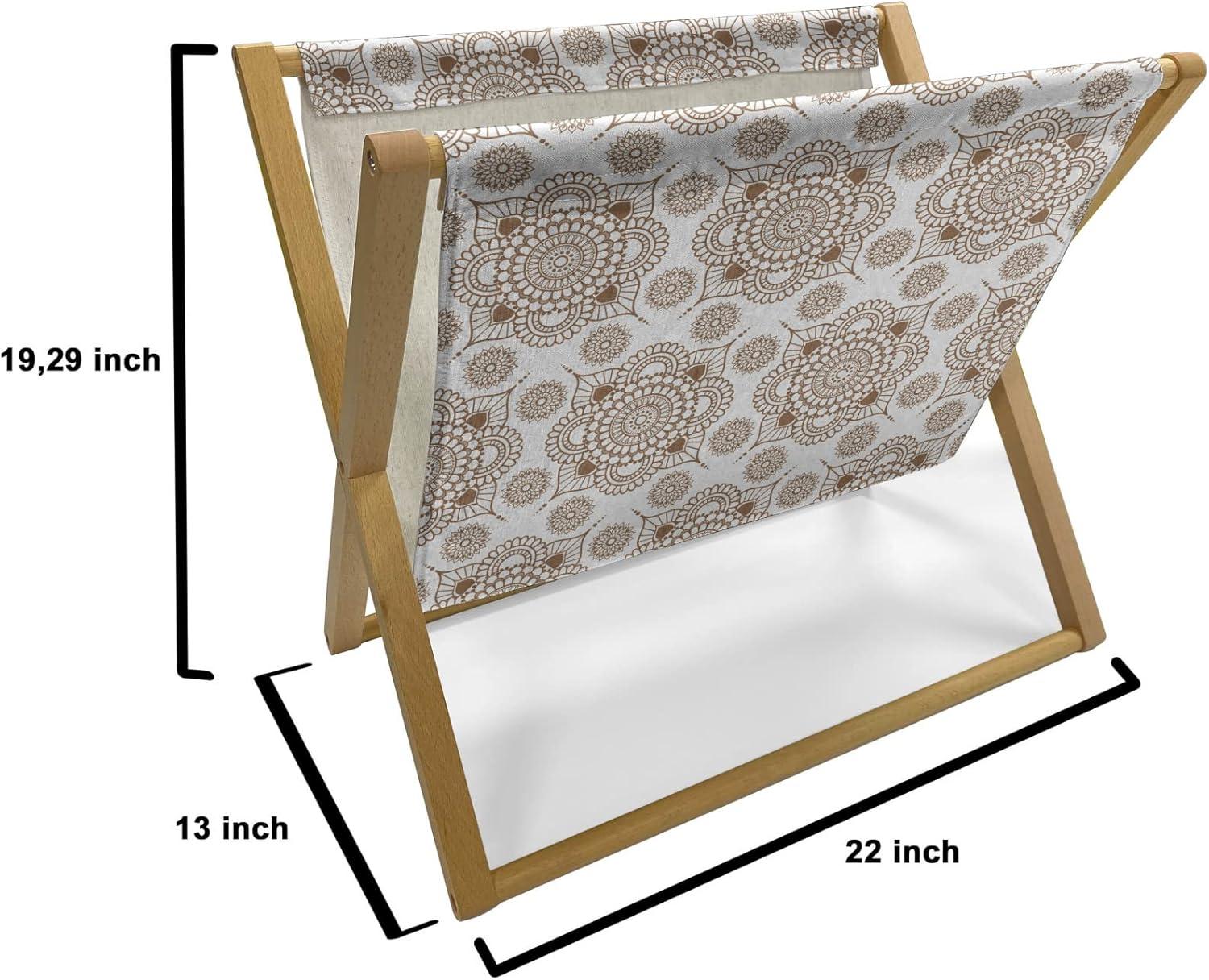 imageAmbesonne Valentines Day Magazine and Book Holder Celebration Theme Hand Drawn Heart Birthday Romantic Graffiti Style Floor Rack Decor for Interior of Home amp Office 22 x 19 Pale Coffee WhiteUmber White