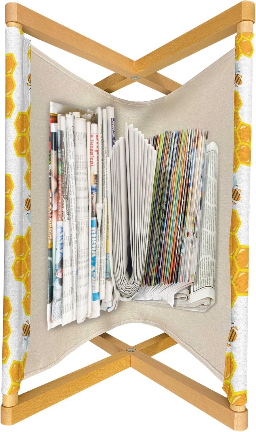 imageAmbesonne Valentines Day Magazine and Book Holder Celebration Theme Hand Drawn Heart Birthday Romantic Graffiti Style Floor Rack Decor for Interior of Home amp Office 22 x 19 Pale Coffee WhiteOrange and White