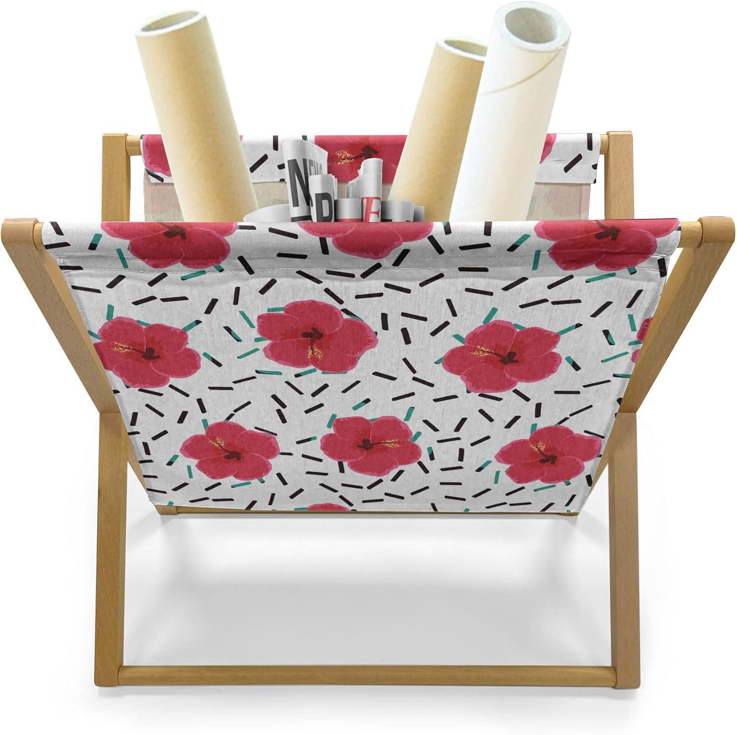 imageAmbesonne Valentines Day Magazine and Book Holder Celebration Theme Hand Drawn Heart Birthday Romantic Graffiti Style Floor Rack Decor for Interior of Home amp Office 22 x 19 Pale Coffee WhiteDark Coral White