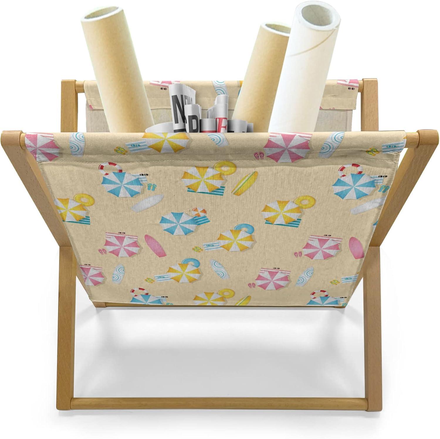 imageAmbesonne Valentines Day Magazine and Book Holder Love Birds and Hearts Kissing Romantic Animals Motif Repetition Floor Rack Decor for Interior of Home amp Office 22 x 19 Apricot Red and GreyPale Pink and Yellow