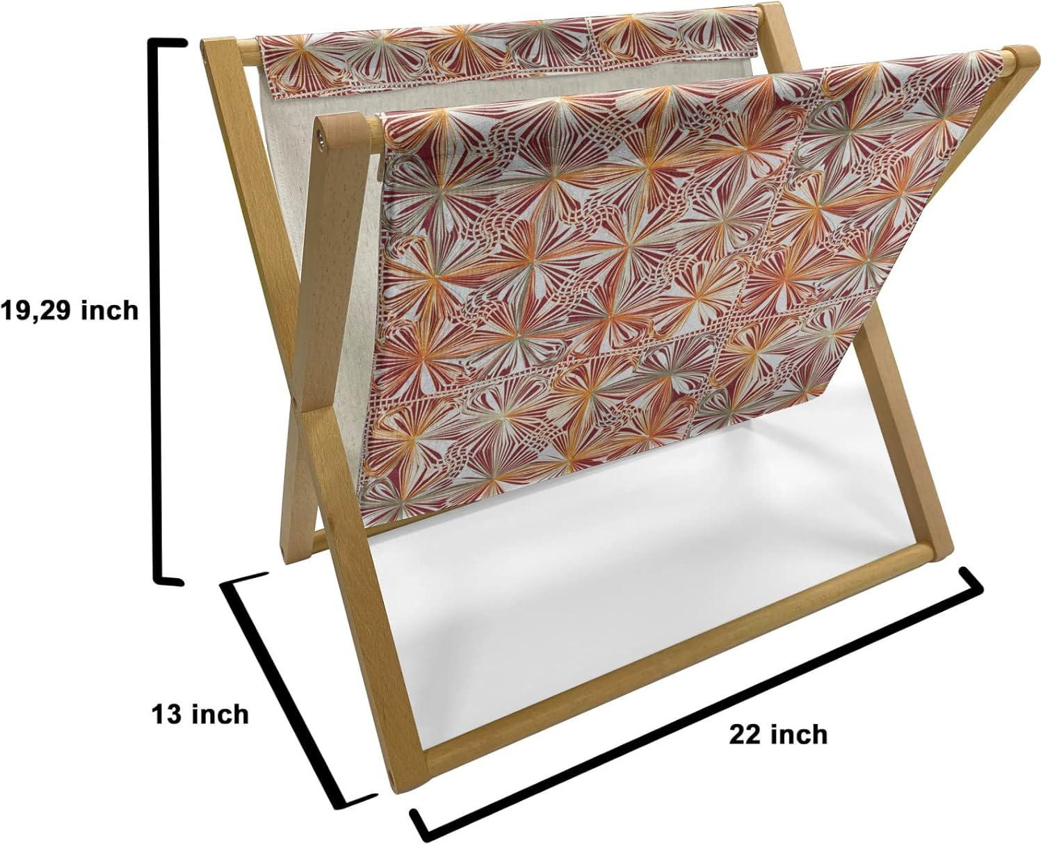 imageAmbesonne Valentines Day Magazine and Book Holder Love Birds and Hearts Kissing Romantic Animals Motif Repetition Floor Rack Decor for Interior of Home amp Office 22 x 19 Apricot Red and GreyBurgundy Orange and White