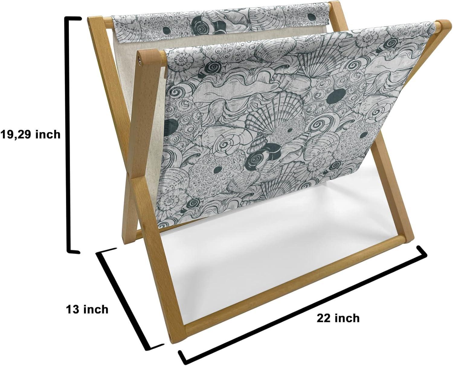 imageAmbesonne Valentines Day Magazine and Book Holder Love Birds and Hearts Kissing Romantic Animals Motif Repetition Floor Rack Decor for Interior of Home amp Office 22 x 19 Apricot Red and GreyHunter Green and White