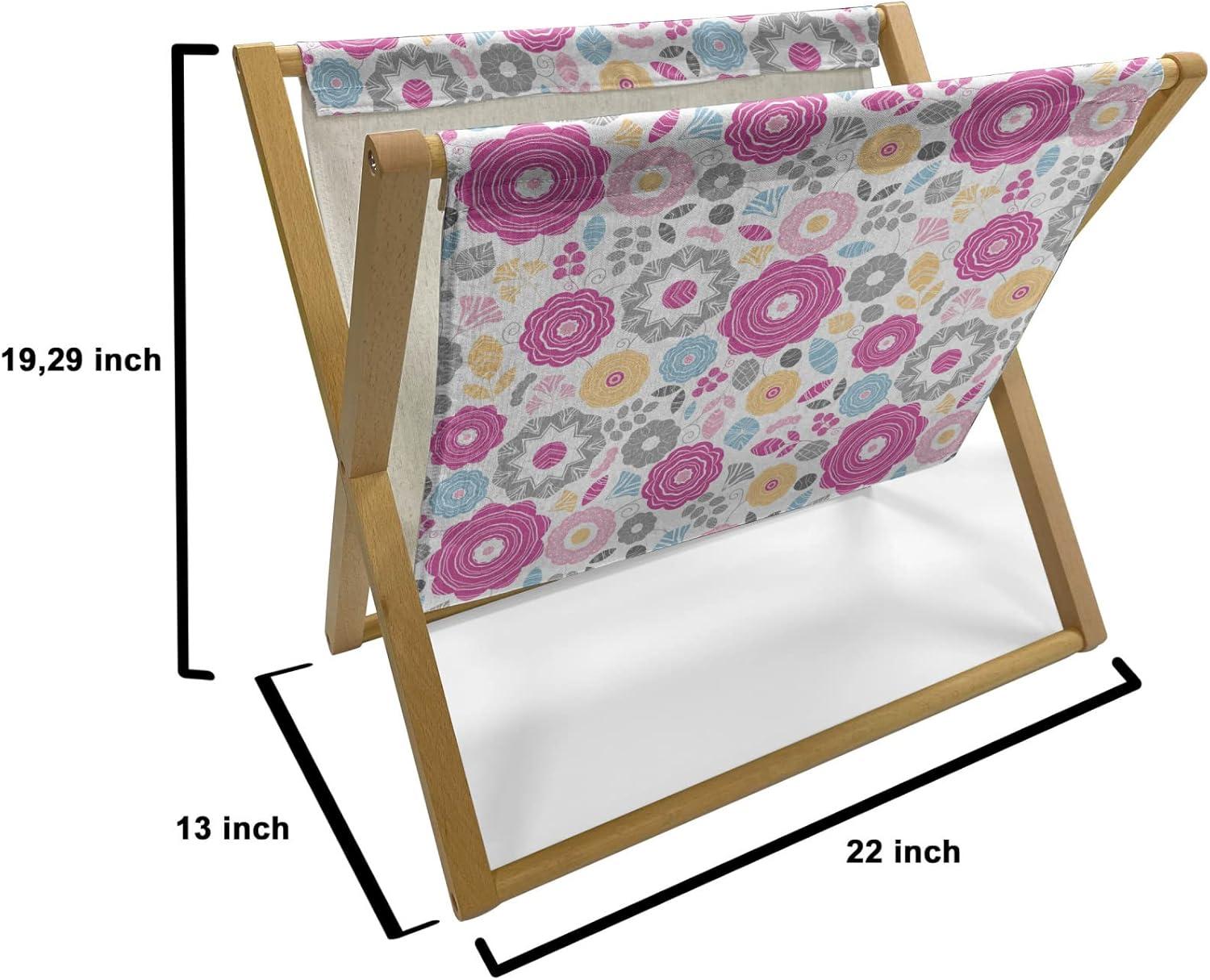 imageAmbesonne Valentines Day Magazine and Book Holder Love Birds and Hearts Kissing Romantic Animals Motif Repetition Floor Rack Decor for Interior of Home amp Office 22 x 19 Apricot Red and GreyPurple Grey Pale Orange
