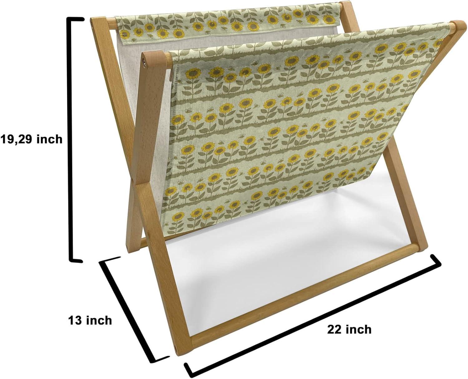 imageAmbesonne Valentines Day Magazine and Book Holder Love Birds and Hearts Kissing Romantic Animals Motif Repetition Floor Rack Decor for Interior of Home amp Office 22 x 19 Apricot Red and GreyPale Green and Yellow