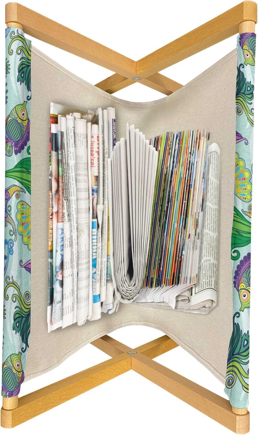 imageAmbesonne Valentines Day Magazine and Book Holder Love Birds and Hearts Kissing Romantic Animals Motif Repetition Floor Rack Decor for Interior of Home amp Office 22 x 19 Apricot Red and GreyPurple Turquoise and Green