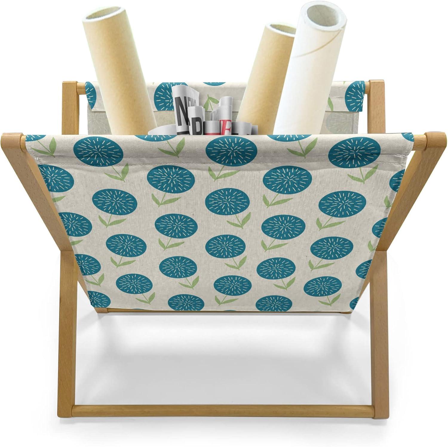 imageAmbesonne Valentines Day Magazine and Book Holder Love Theme Pattern of Repetitive Hearts Shape in Horizontal Design Floor Rack Decor for Interior of Home amp Office 22 x 19 Rose Peach and WhiteBlue and Pale Green