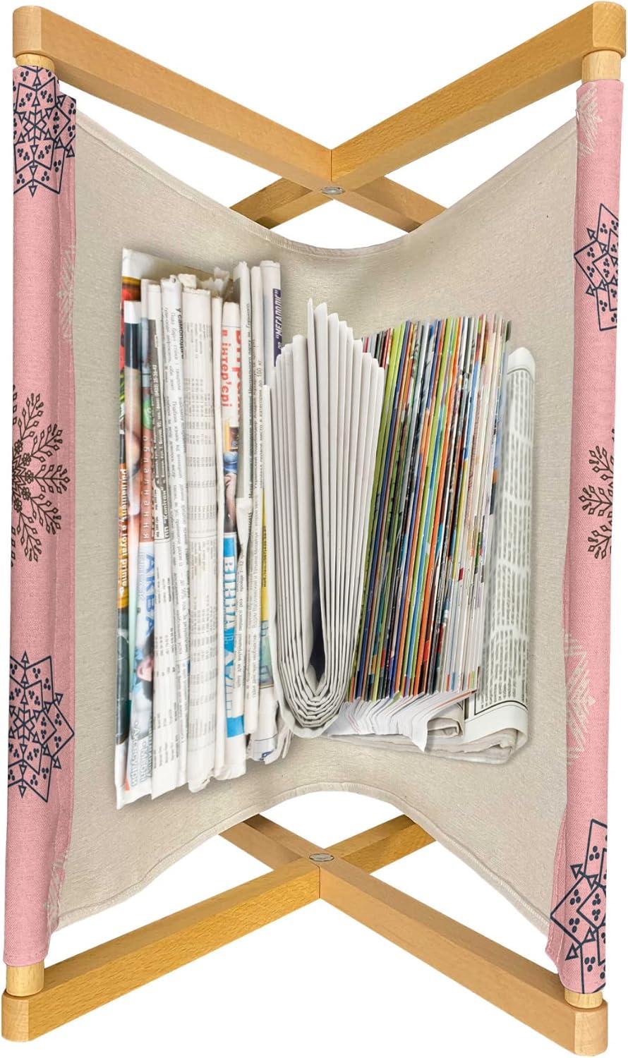 imageAmbesonne Valentines Day Magazine and Book Holder Love Theme Pattern of Repetitive Hearts Shape in Horizontal Design Floor Rack Decor for Interior of Home amp Office 22 x 19 Rose Peach and WhitePale Pink and Dark Cocoa