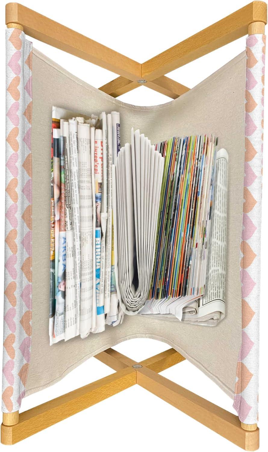 imageAmbesonne Valentines Day Magazine and Book Holder Love Theme Pattern of Repetitive Hearts Shape in Horizontal Design Floor Rack Decor for Interior of Home amp Office 22 x 19 Rose Peach and WhiteRose Peach and White