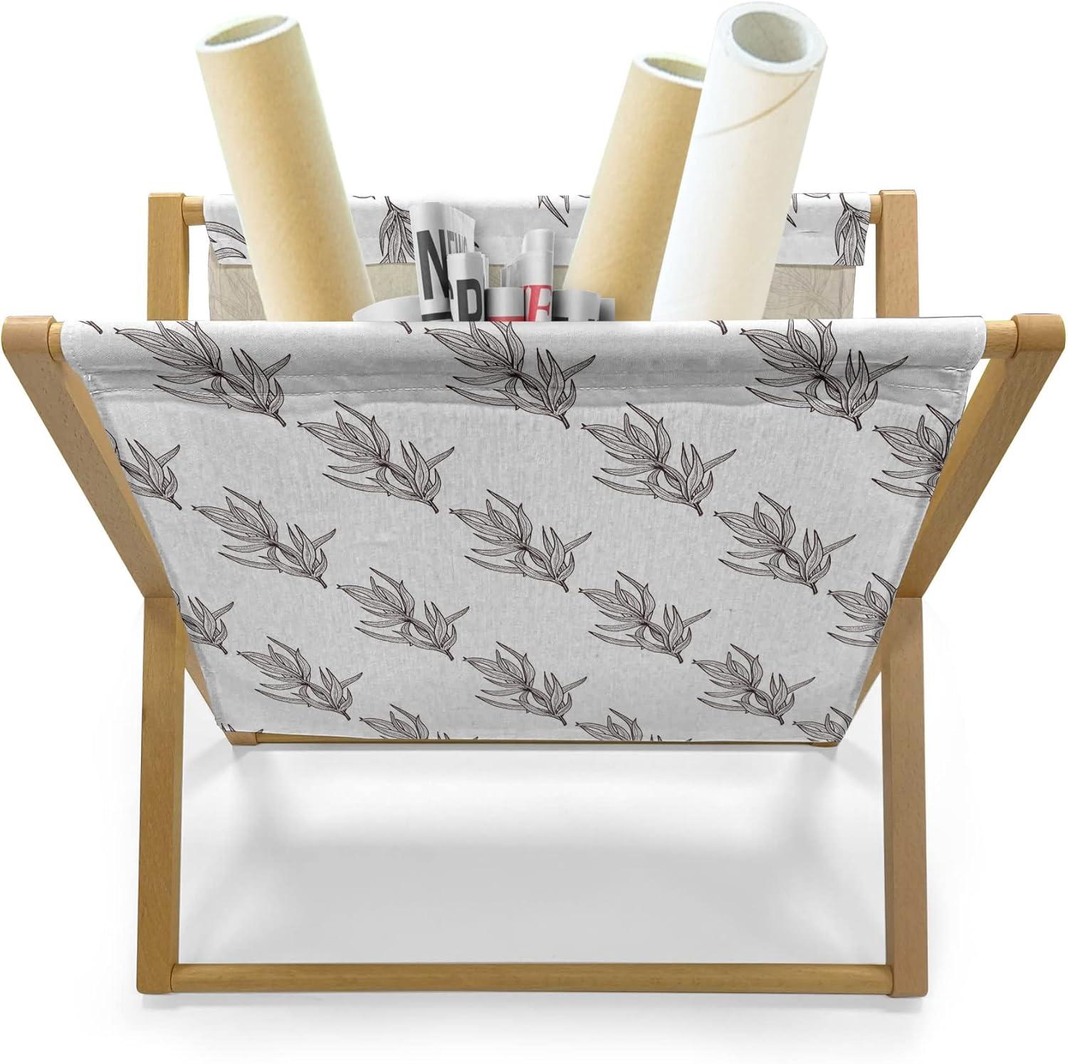 imageAmbesonne Valentines Day Magazine and Book Holder Love Theme Pattern of Repetitive Hearts Shape in Horizontal Design Floor Rack Decor for Interior of Home amp Office 22 x 19 Rose Peach and WhiteWhite and Pale Taupe