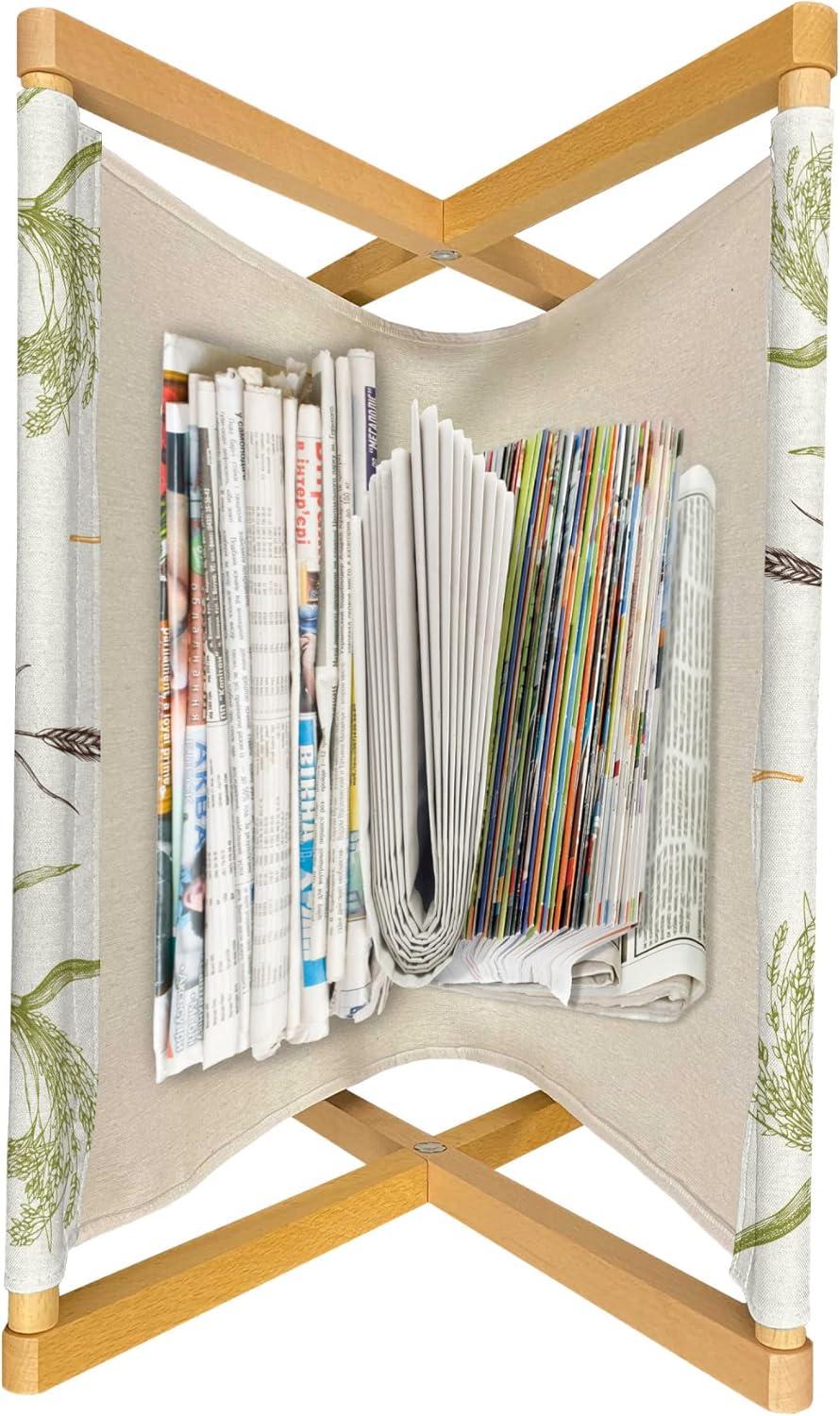 imageAmbesonne Valentines Day Magazine and Book Holder Modern and Arcadia Love Themed Pattern with Hearts Floor Rack Decor for Interior of Home amp Office 22 x 19 Dark Blue Grey and WhiteOff White Multicolor