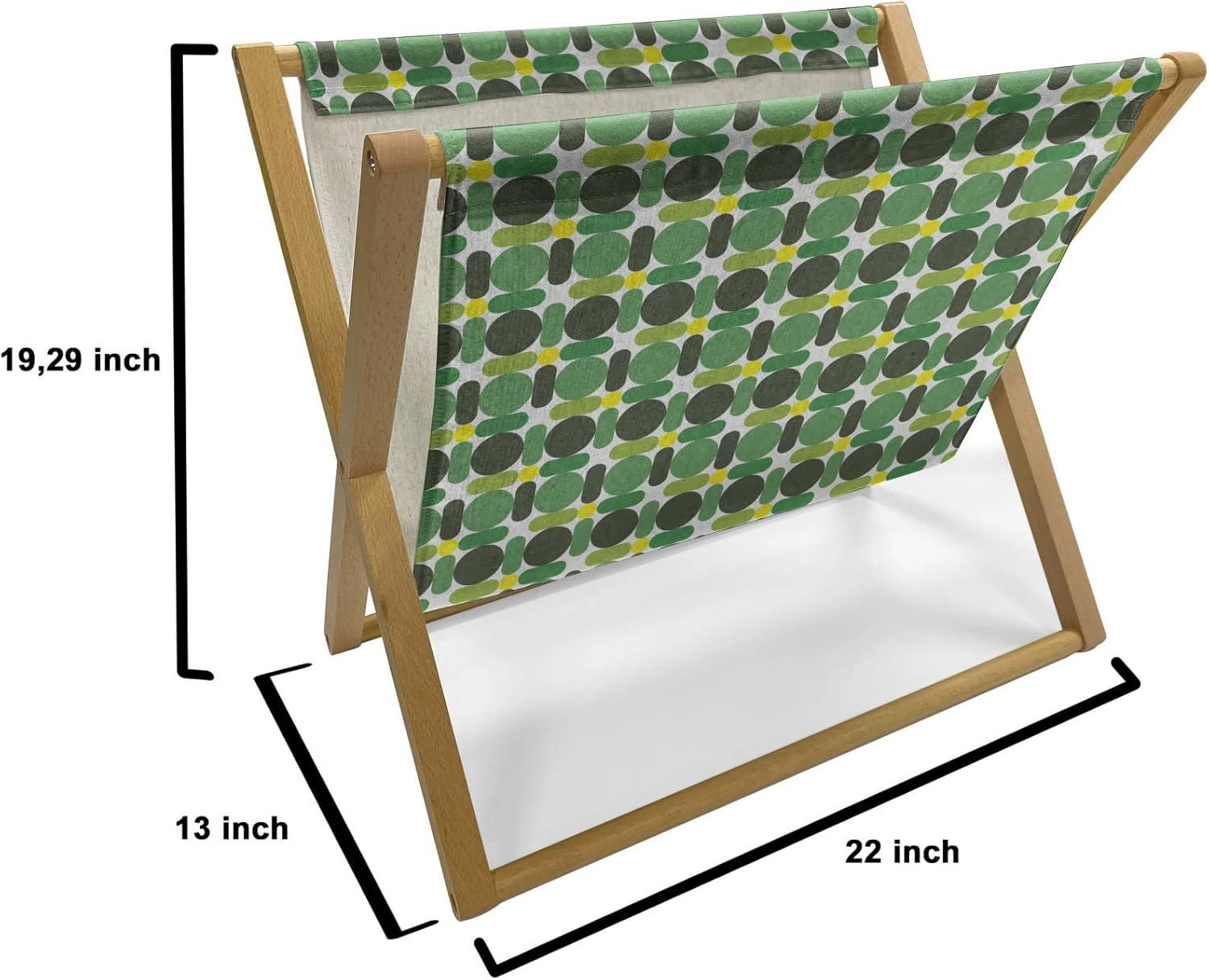 imageAmbesonne Valentines Day Magazine and Book Holder Modern and Arcadia Love Themed Pattern with Hearts Floor Rack Decor for Interior of Home amp Office 22 x 19 Dark Blue Grey and WhiteFern Green Lime Green