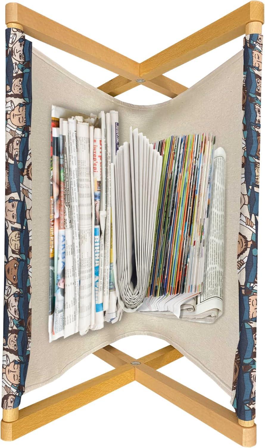 imageAmbesonne Valentines Day Magazine and Book Holder Modern and Arcadia Love Themed Pattern with Hearts Floor Rack Decor for Interior of Home amp Office 22 x 19 Dark Blue Grey and WhiteNight Blue Multicolor