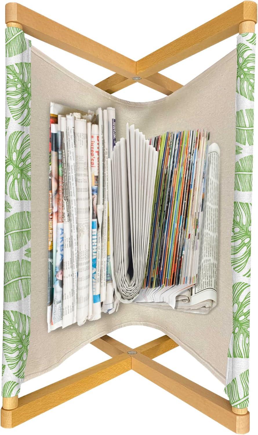 imageAmbesonne Valentines Day Magazine and Book Holder Modern and Arcadia Love Themed Pattern with Hearts Floor Rack Decor for Interior of Home amp Office 22 x 19 Dark Blue Grey and WhiteLime Green White