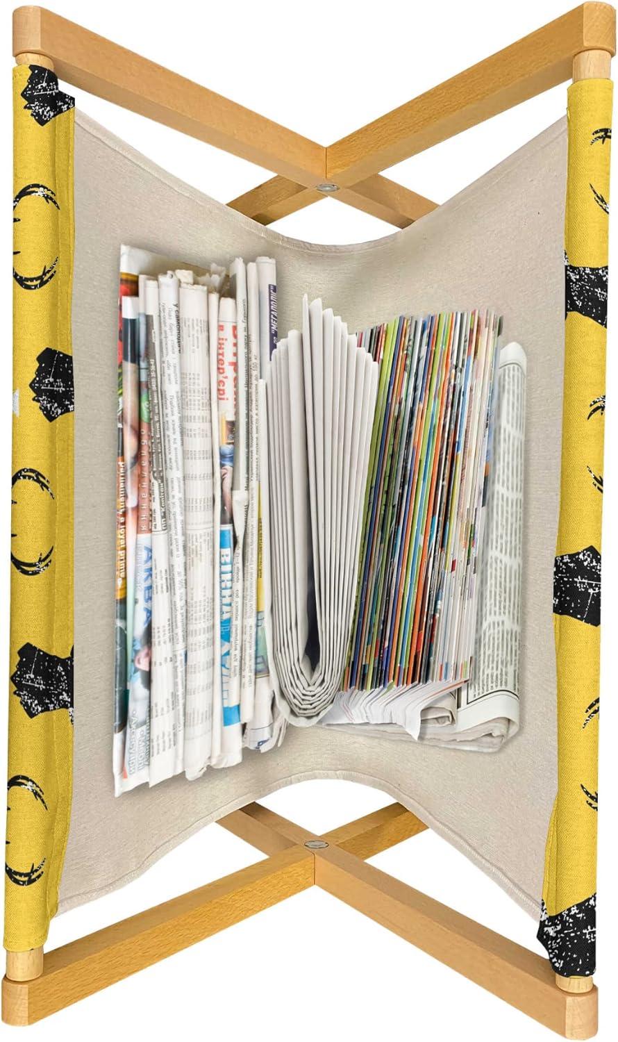 imageAmbesonne Valentines Day Magazine and Book Holder Modern and Arcadia Love Themed Pattern with Hearts Floor Rack Decor for Interior of Home amp Office 22 x 19 Dark Blue Grey and WhiteMustard and Charcoal Grey