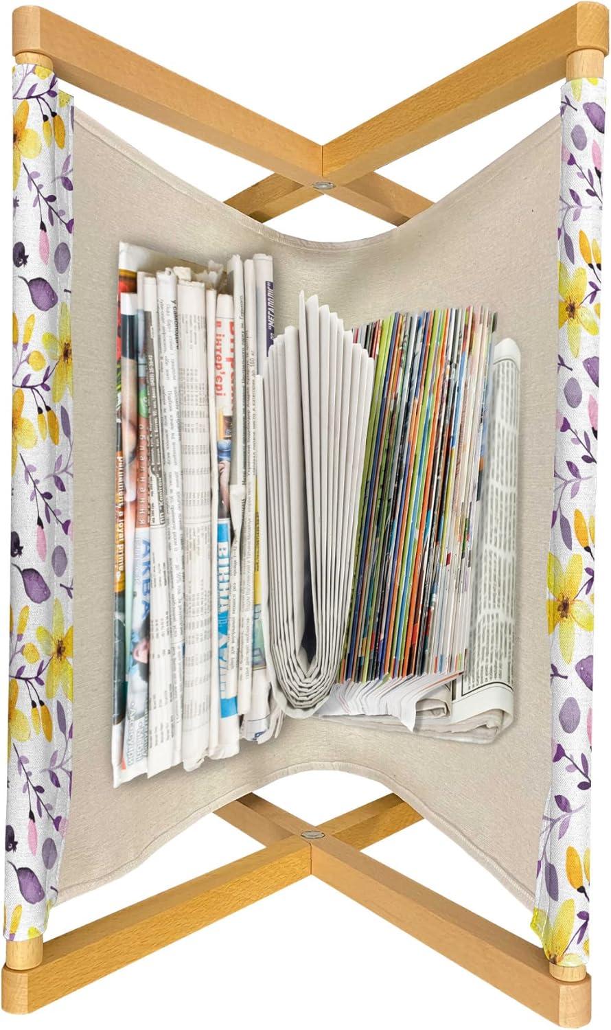 imageAmbesonne Valentines Day Magazine and Book Holder Streaks with Heart Motifs on The Edge Romantic Love Pattern Floor Rack Decor for Interior of Home amp Office 22 x 19 Dark Coral and Dark GreyYellow Purple White