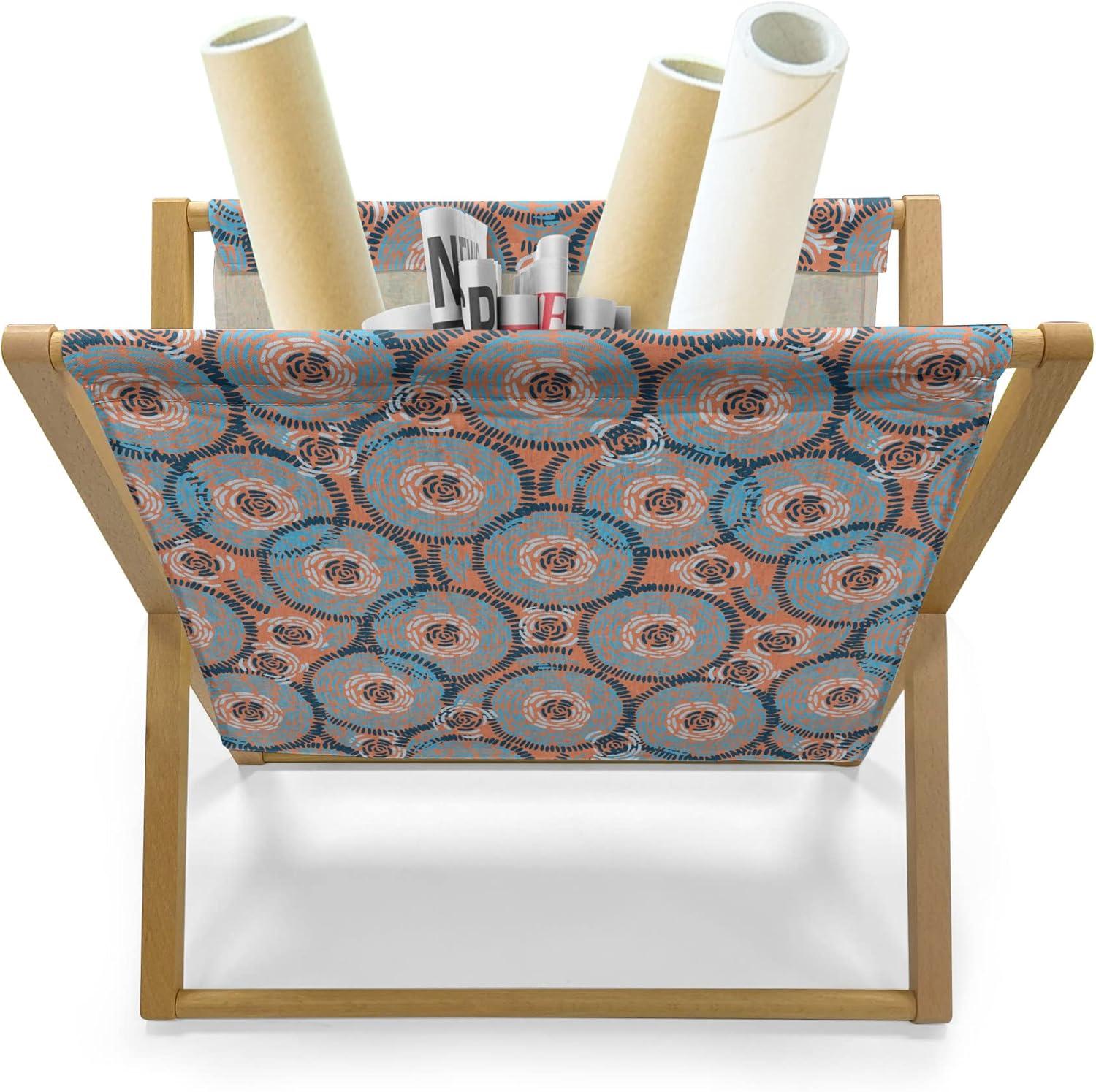imageAmbesonne Valentines Day Magazine and Book Holder Streaks with Heart Motifs on The Edge Romantic Love Pattern Floor Rack Decor for Interior of Home amp Office 22 x 19 Dark Coral and Dark GreyDark Peach Sky Blue