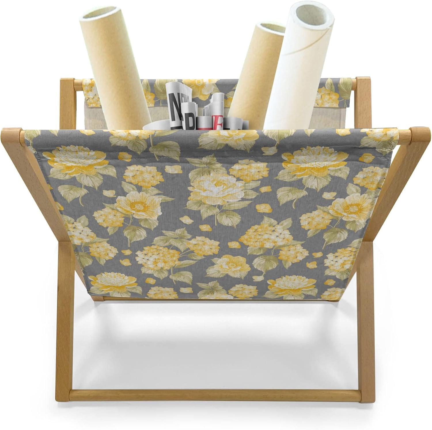 imageAmbesonne Valentines Day Magazine and Book Holder Streaks with Heart Motifs on The Edge Romantic Love Pattern Floor Rack Decor for Interior of Home amp Office 22 x 19 Dark Coral and Dark GreyYellow Grey Green