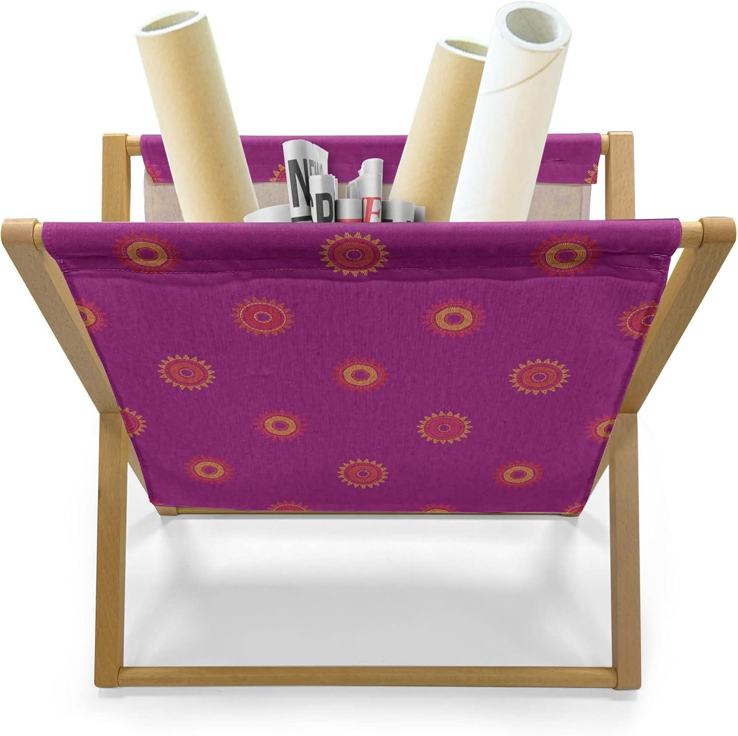 imageAmbesonne Valentines Day Magazine and Book Holder Streaks with Heart Motifs on The Edge Romantic Love Pattern Floor Rack Decor for Interior of Home amp Office 22 x 19 Dark Coral and Dark GreyDark Magenta and Dark Salmon