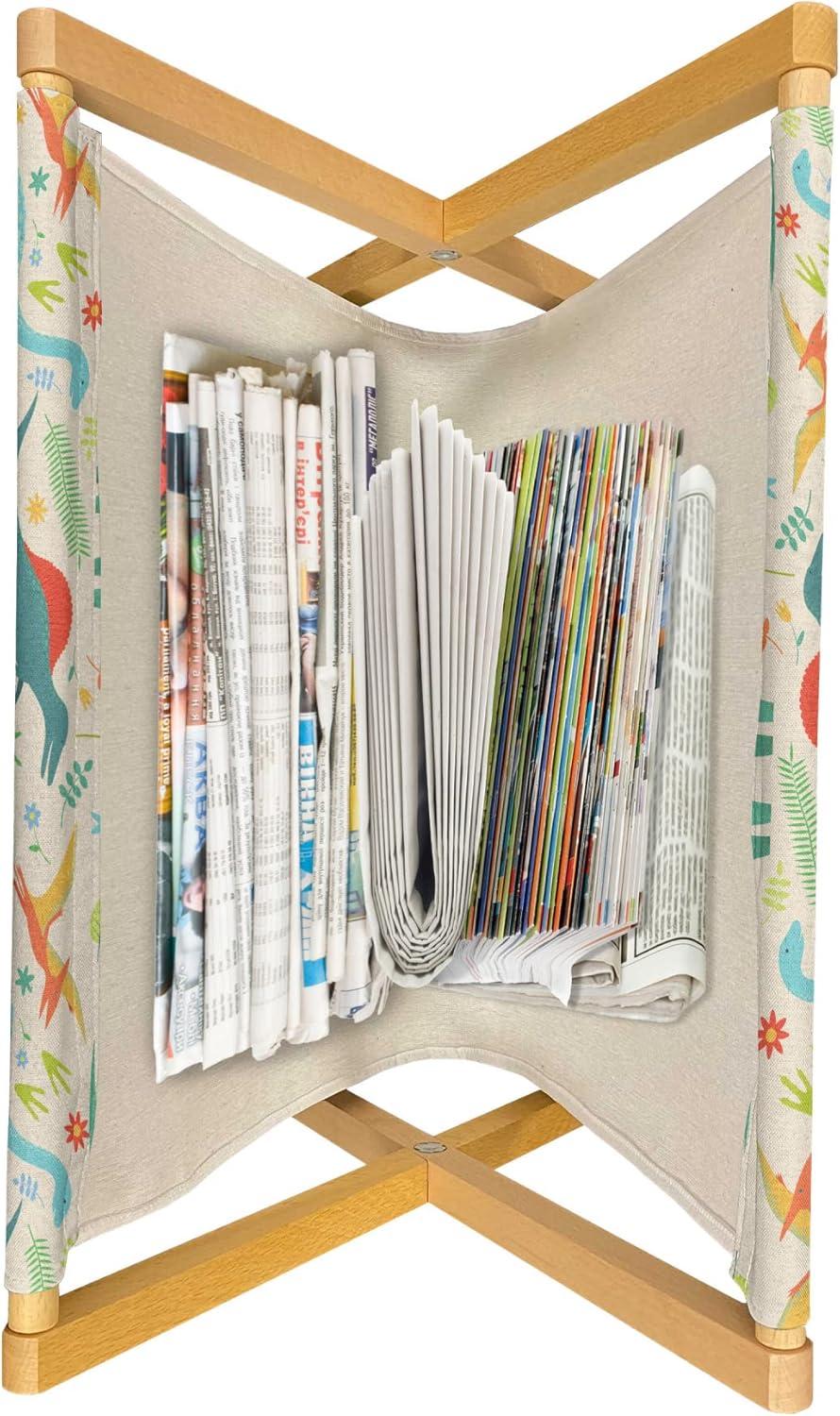 imageAmbesonne Valentines Day Magazine and Book Holder Streaks with Heart Motifs on The Edge Romantic Love Pattern Floor Rack Decor for Interior of Home amp Office 22 x 19 Dark Coral and Dark GreyEcru and Multicolor
