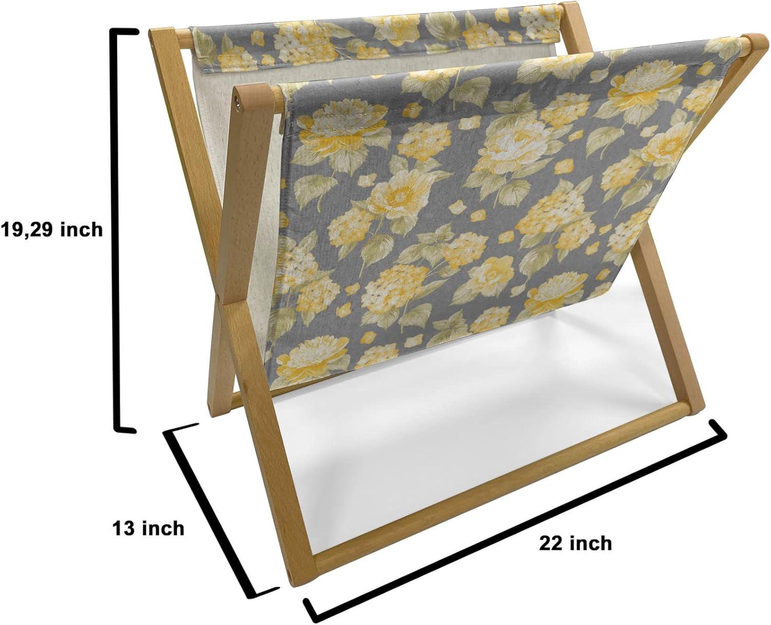 imageAmbesonne Valentines Day Magazine and Book Holder Streaks with Heart Motifs on The Edge Romantic Love Pattern Floor Rack Decor for Interior of Home amp Office 22 x 19 Dark Coral and Dark GreyYellow Grey Green