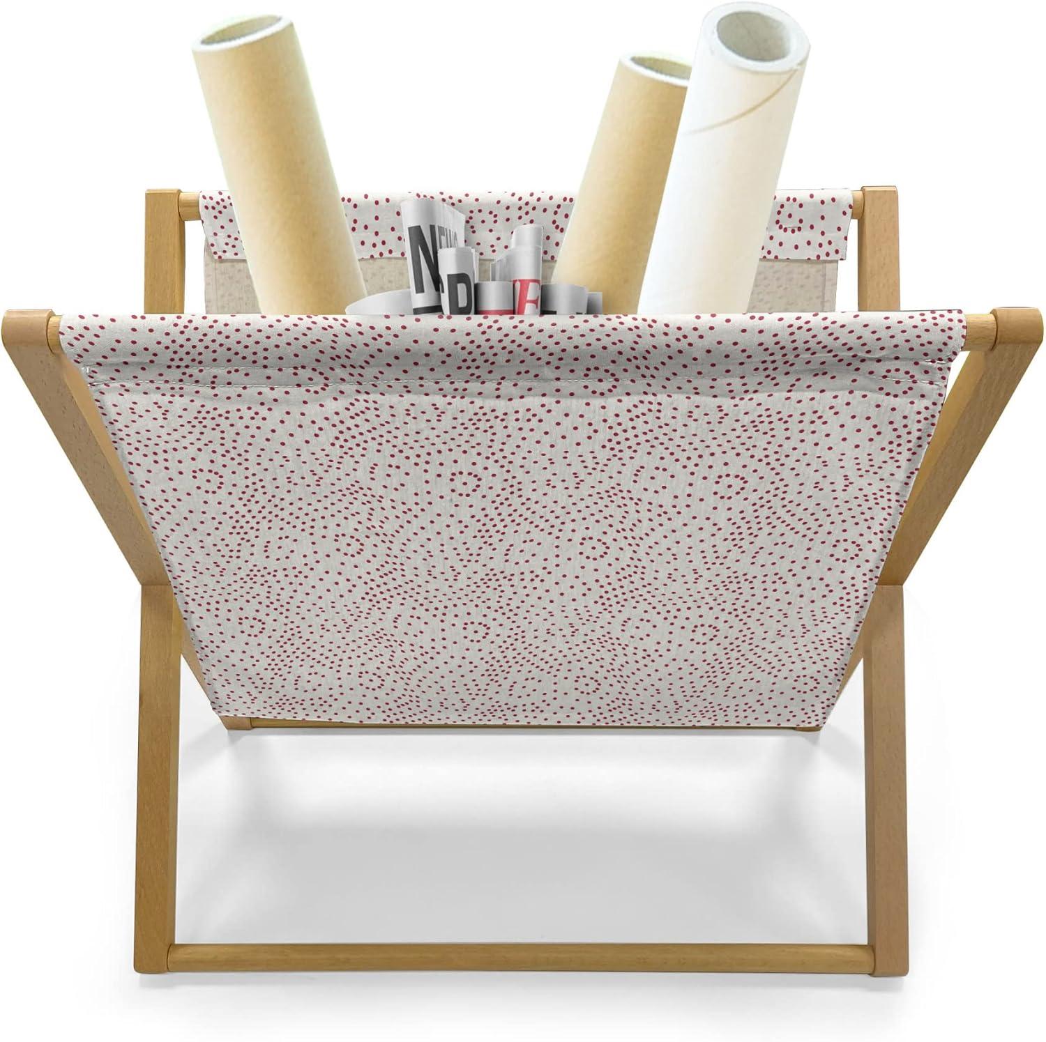 imageAmbesonne Valentines Day Magazine and Book Holder Streaks with Heart Motifs on The Edge Romantic Love Pattern Floor Rack Decor for Interior of Home amp Office 22 x 19 Dark Coral and Dark GreyEggshell and Pale Ruby