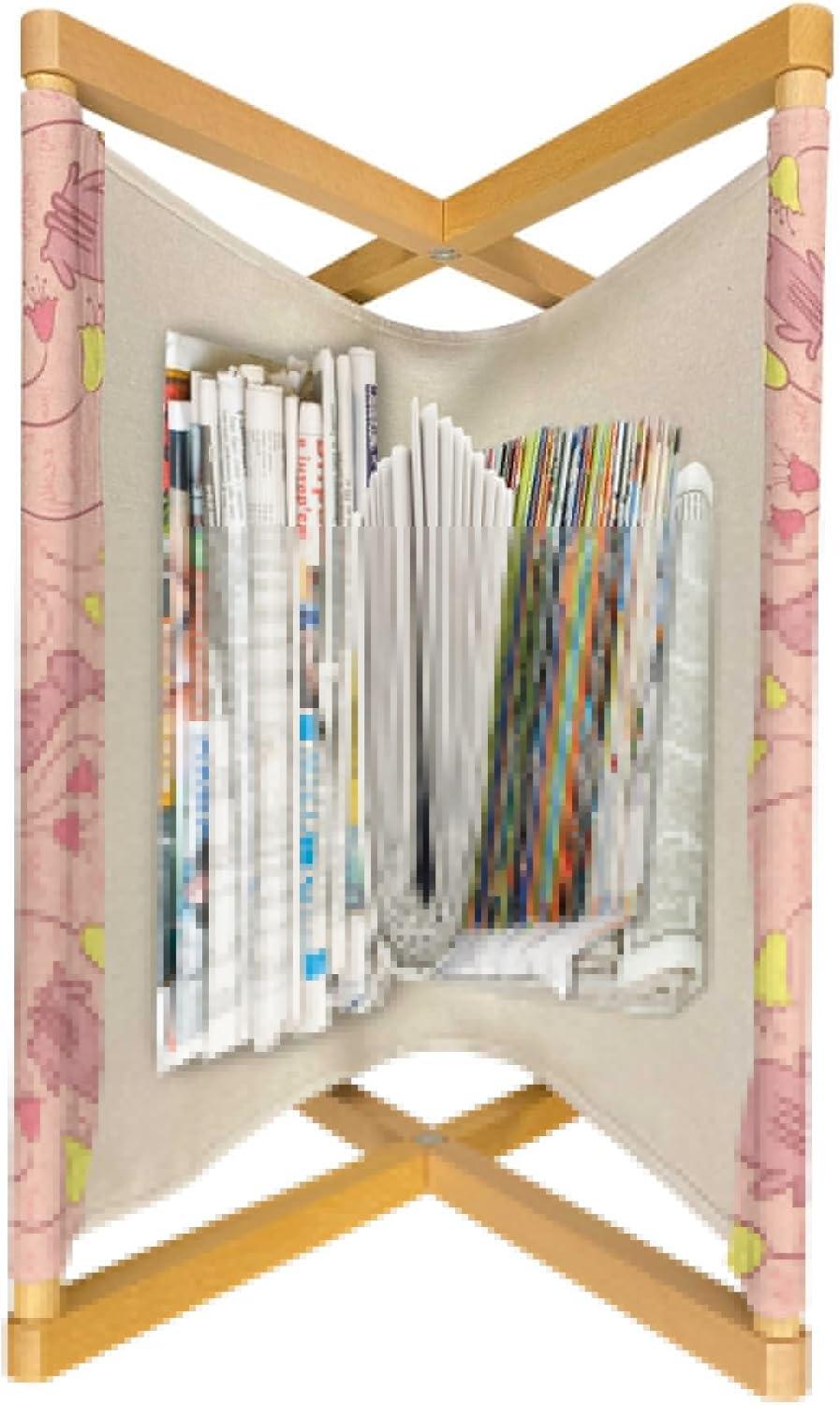 imageAmbesonne Valentines Magazine and Book Holder Romantic Feelings Illustration with Hearts and Flowers Valentines Day Floor Rack Decor for Interior of Home amp Office 22 x 19 Dark Coral WhiteDark Coral Pale Pink