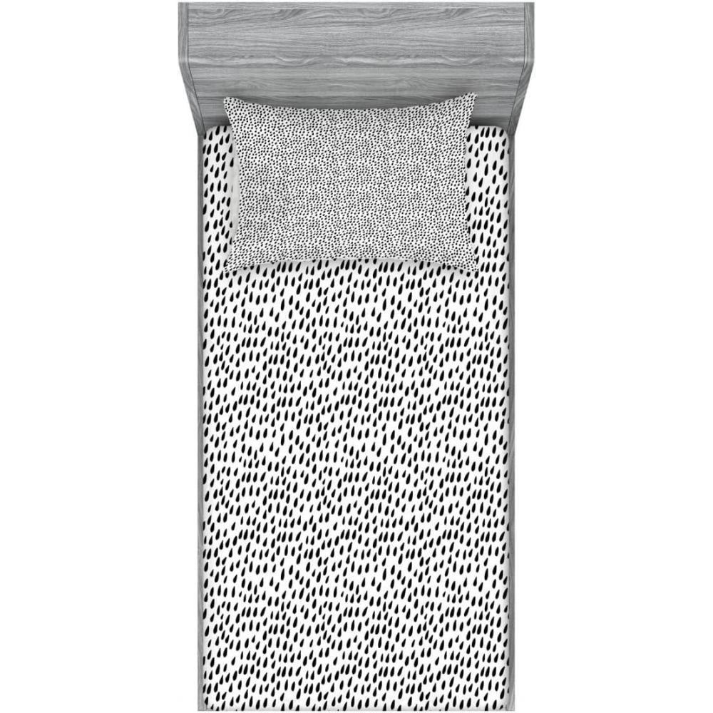 imageAmbesonne Fox Fitted Sheet amp Pillow Sham Set Fox in The Winter Forest Abstract Cartoon Trees and Nature Animal Pattern Decorative Printed 2 Piece Bedding Decor Set Twin Pale Sage Green OrangeCharcoal White