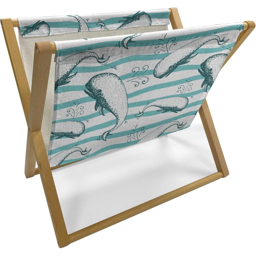 imageAmbesonne Hearts Magazine and Book Holder Bicycles and Heart and Romantic Scene Valentines Day Theme Floor Rack Decor for Interior of Home amp Office 22 x 19 Dark Grey and WhiteCadet Blue Dark Teal