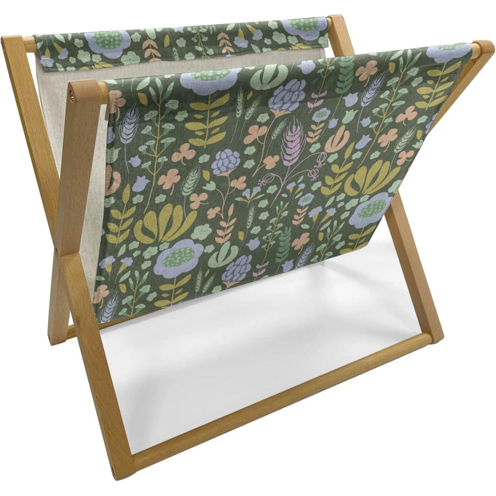 imageAmbesonne Hearts Magazine and Book Holder Bicycles and Heart and Romantic Scene Valentines Day Theme Floor Rack Decor for Interior of Home amp Office 22 x 19 Dark Grey and WhiteReseda Green Multicolor