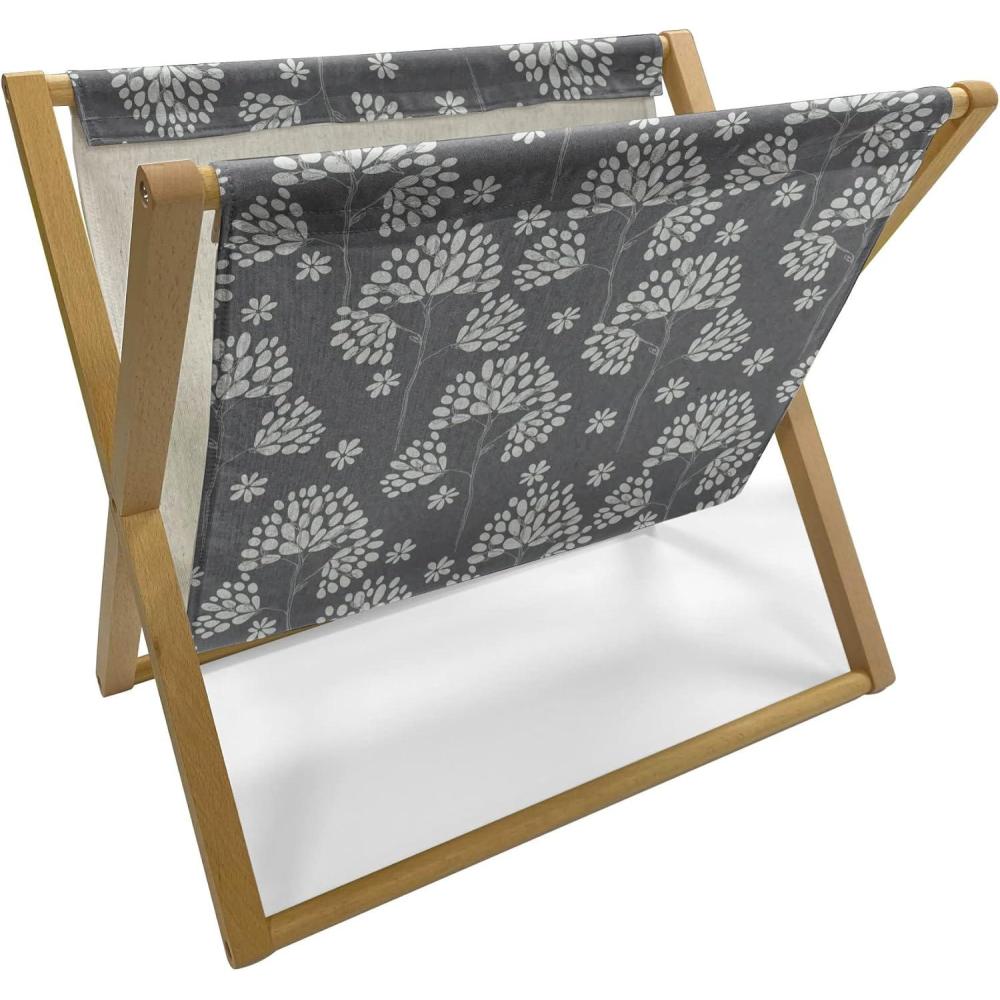imageAmbesonne Hearts Magazine and Book Holder Bicycles and Heart and Romantic Scene Valentines Day Theme Floor Rack Decor for Interior of Home amp Office 22 x 19 Dark Grey and WhiteGrey Coconut