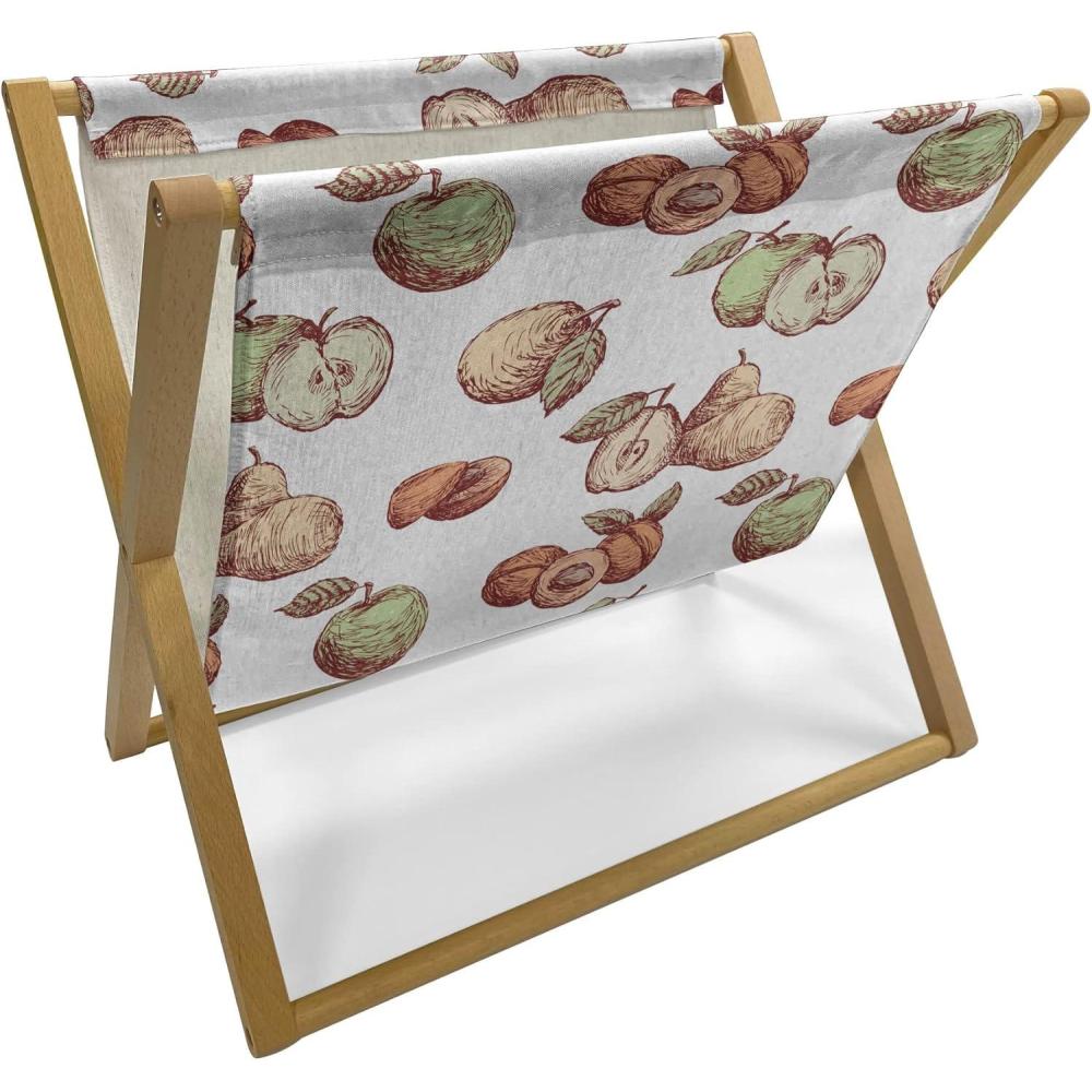 imageAmbesonne Hearts Magazine and Book Holder Pastel Heart Shaped Spots Valentine Gift Wrapping Pattern Dotty Floor Rack Decor for Interior of Home amp Office 22 x 19 Dark Pink and CoralCinnamon and Peach