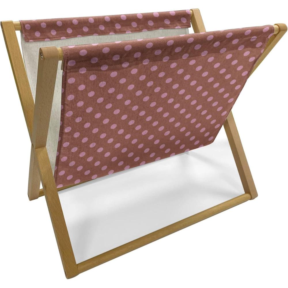imageAmbesonne Hearts Magazine and Book Holder Pastel Heart Shaped Spots Valentine Gift Wrapping Pattern Dotty Floor Rack Decor for Interior of Home amp Office 22 x 19 Dark Pink and CoralRedwood Fuchsia