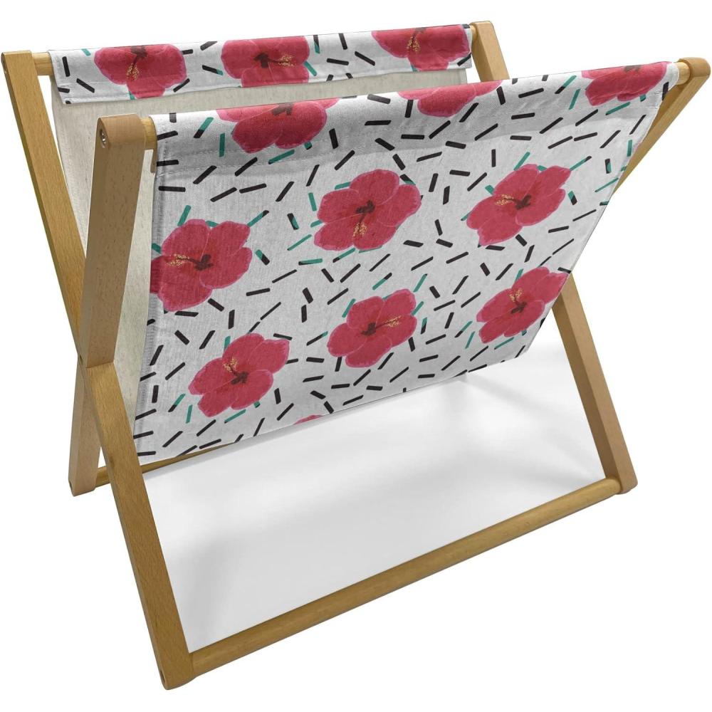 imageAmbesonne Valentines Day Magazine and Book Holder Celebration Theme Hand Drawn Heart Birthday Romantic Graffiti Style Floor Rack Decor for Interior of Home amp Office 22 x 19 Pale Coffee WhiteDark Coral White